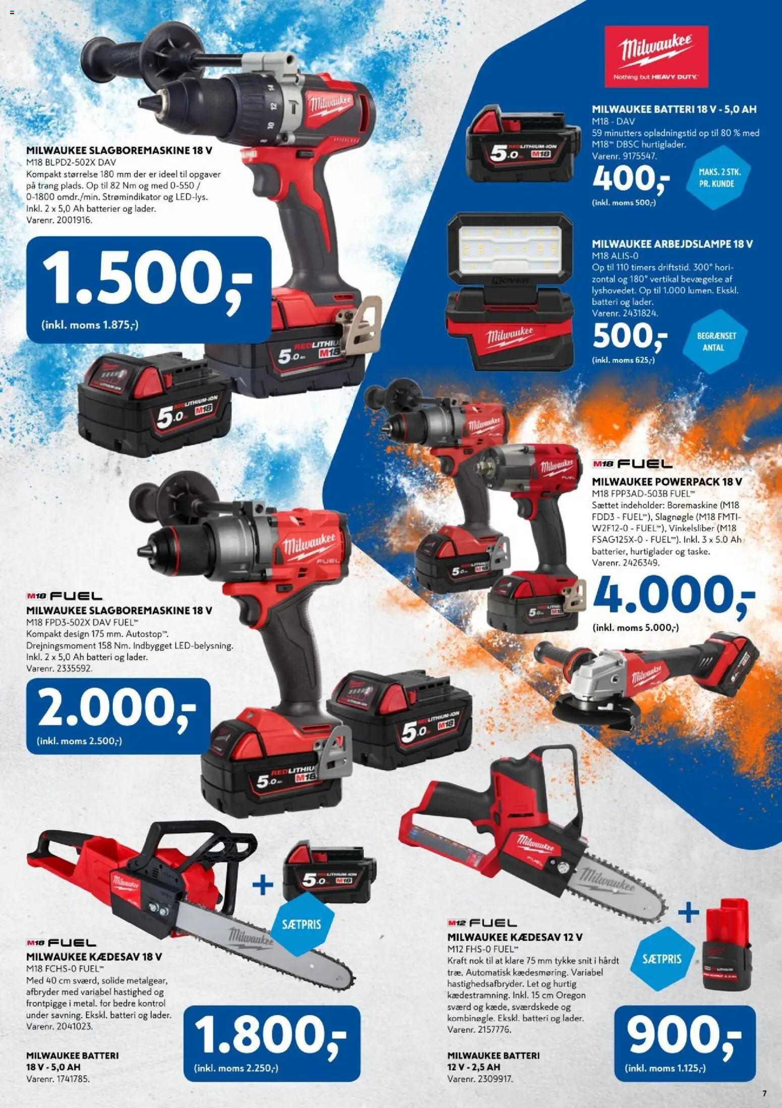 Davidsen tilbudsavis – gyldig fra 04.12.2025 | Side: 7 | Produkter: Batterier, Boremaskine, Batteri