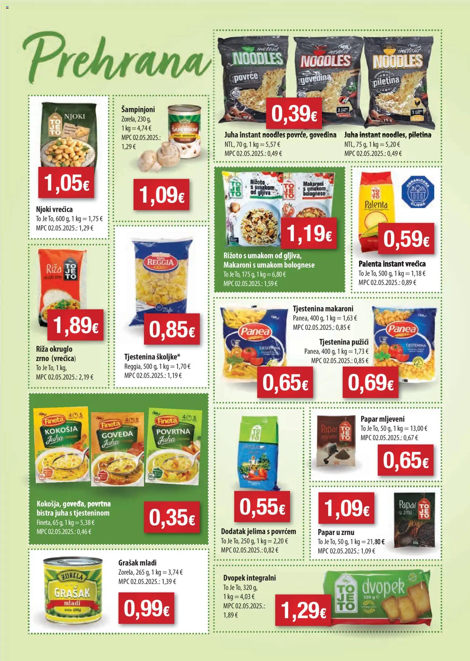 Boso katalog | vrijedi od 21.01.2026 | Stranica: 7 | Proizvodi: Piletina, Juha, Povrće, Papar