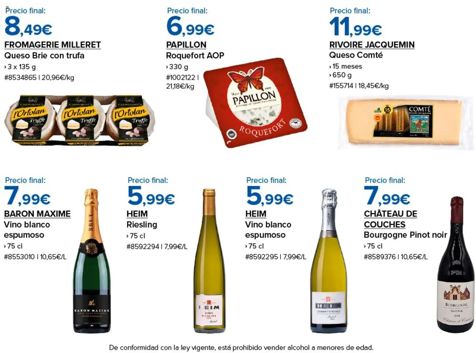 Costco catálogo │ válido desde el 25.02.2026 | Página: 6 | Productos: Queso, Vino