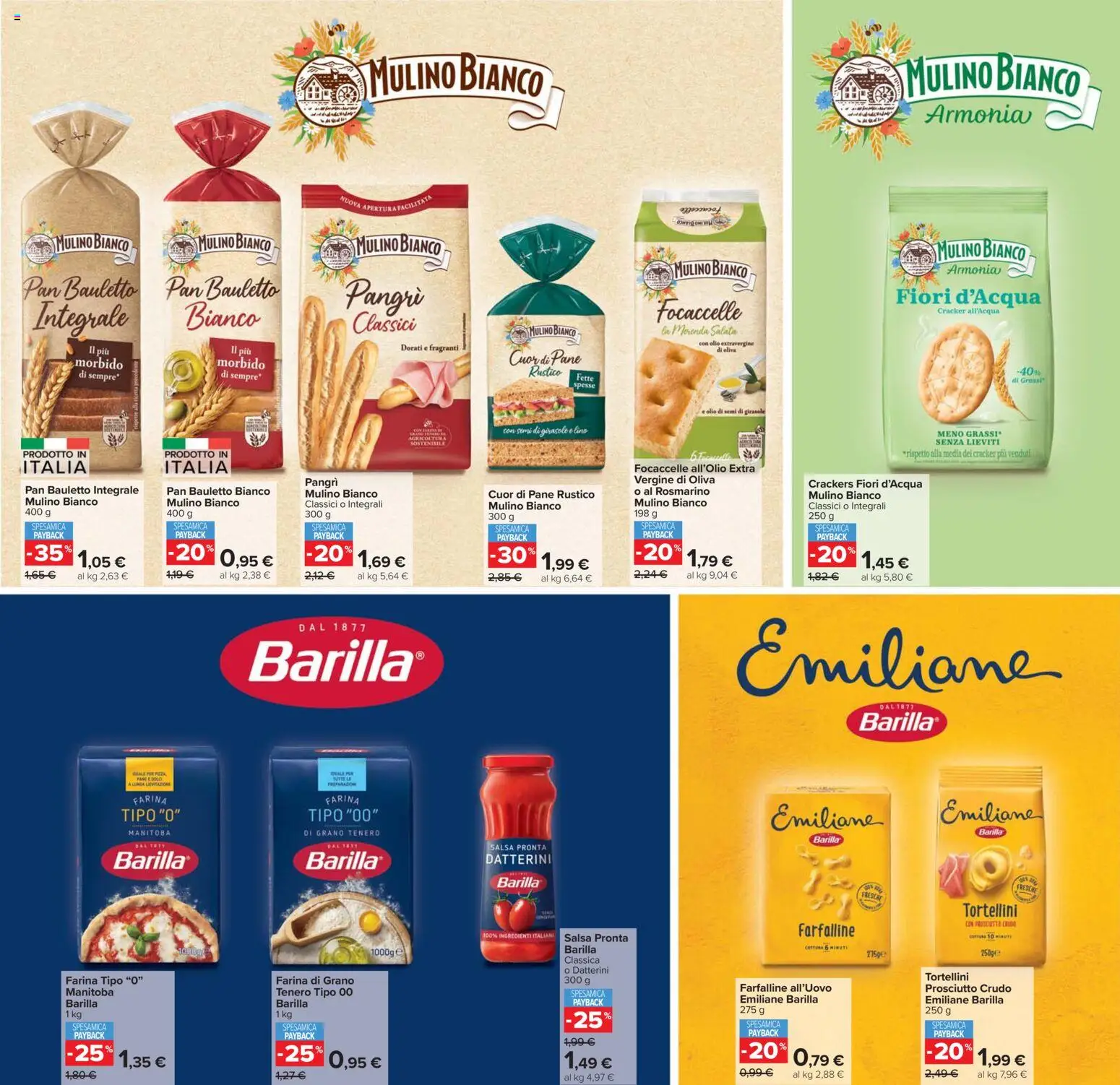 Volantino Carrefour del 17.02.2026 | Pagina: 24 | Prodotti: Rosmarino, Pane, Prosciutto, Crackers