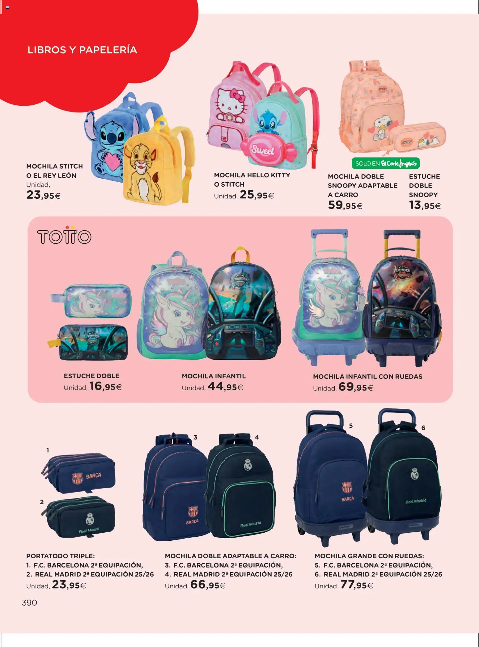 El Corte Inglés ofertas │ válido desde el 27.10.2025 | Página: 390 | Productos: Mochila