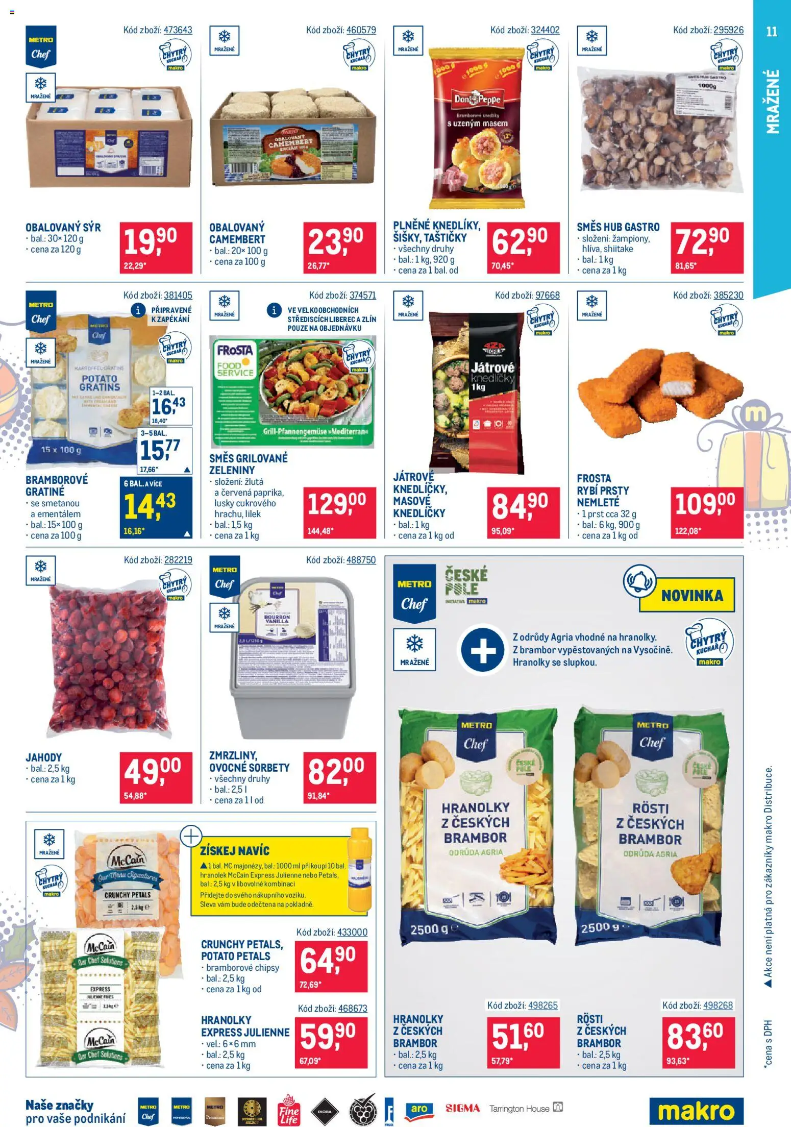 Makro leták - Gastronomie od 19.11.2025 | Strana: 11 | Produkty: Jahody, Hranolky, Lilek, Chipsy