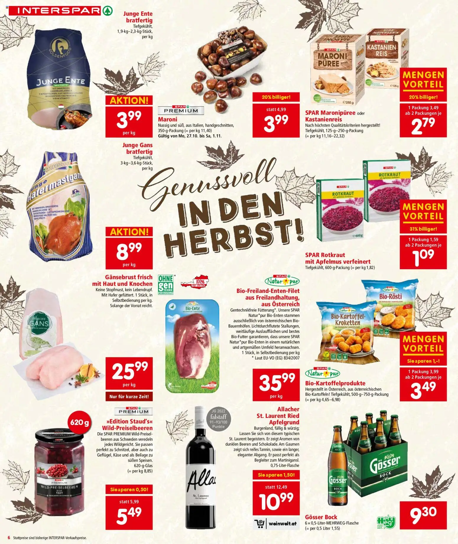 Interspar Flugblatt - Wien gültig ab 30.10.2025 | Seite: 6 | Produkte: Käse, Reis