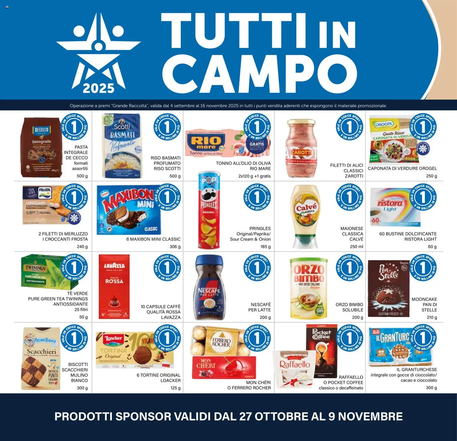 Volantino Il Gigante del 27.10.2025 | Pagina: 16 | Prodotti: Dolcificante, Biscotti, Maionese, Lavazza
