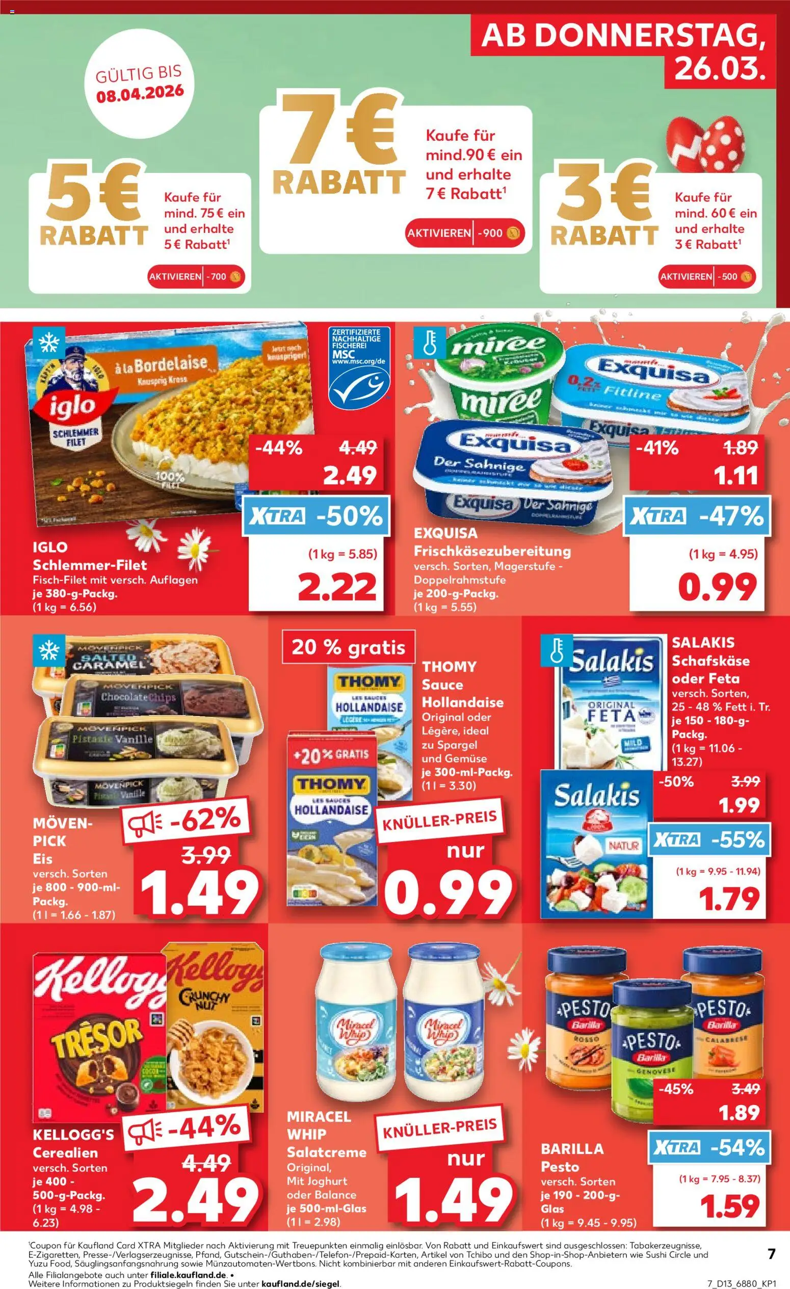 Kaufland Prospekt Völklingen	 – gültig ab 26.03.2026 | Seite: 7 | Produkte: Feta, Spargel, Miracel whip, Exquisa
