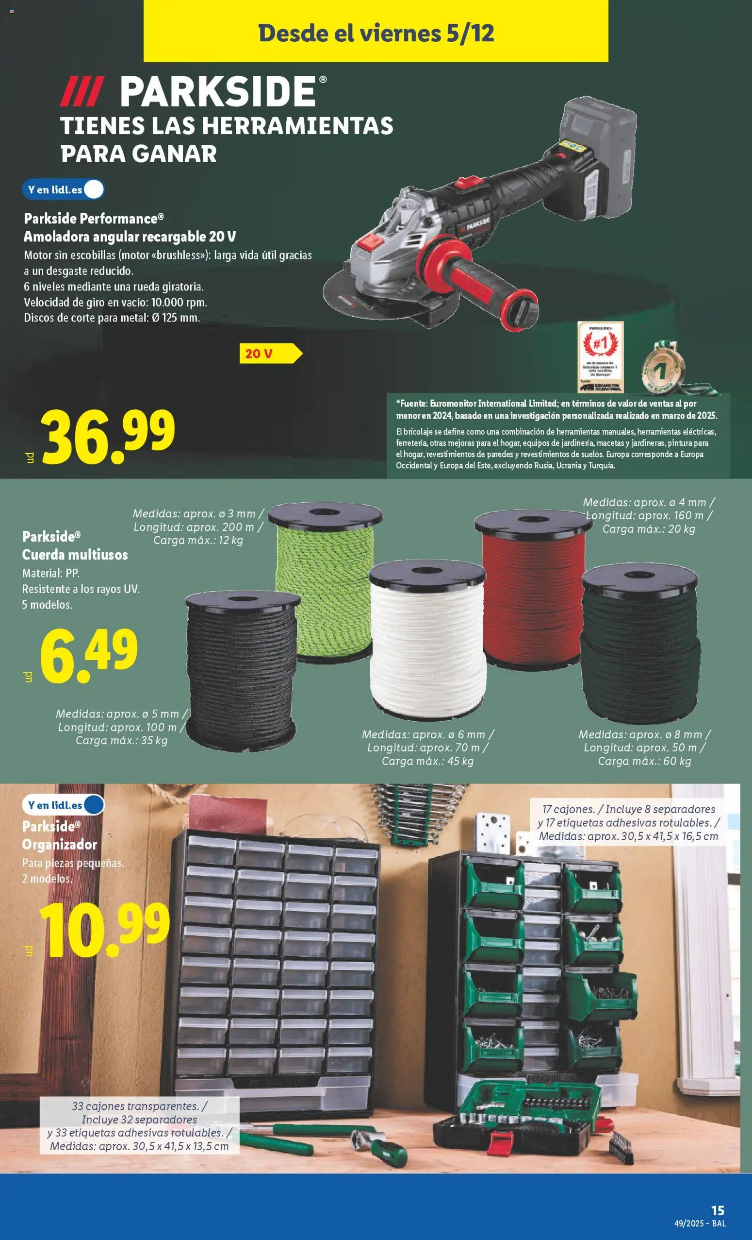 Lidl folleto de bazar │ válido desde el 01.12.2025 | Página: 37 | Productos: Organizador