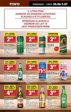 Biedronka gazetka od 30.06.2025 | Strona: 61 | Produkty: Limonka, Mięta, Piwo Carlsberg, Heineken