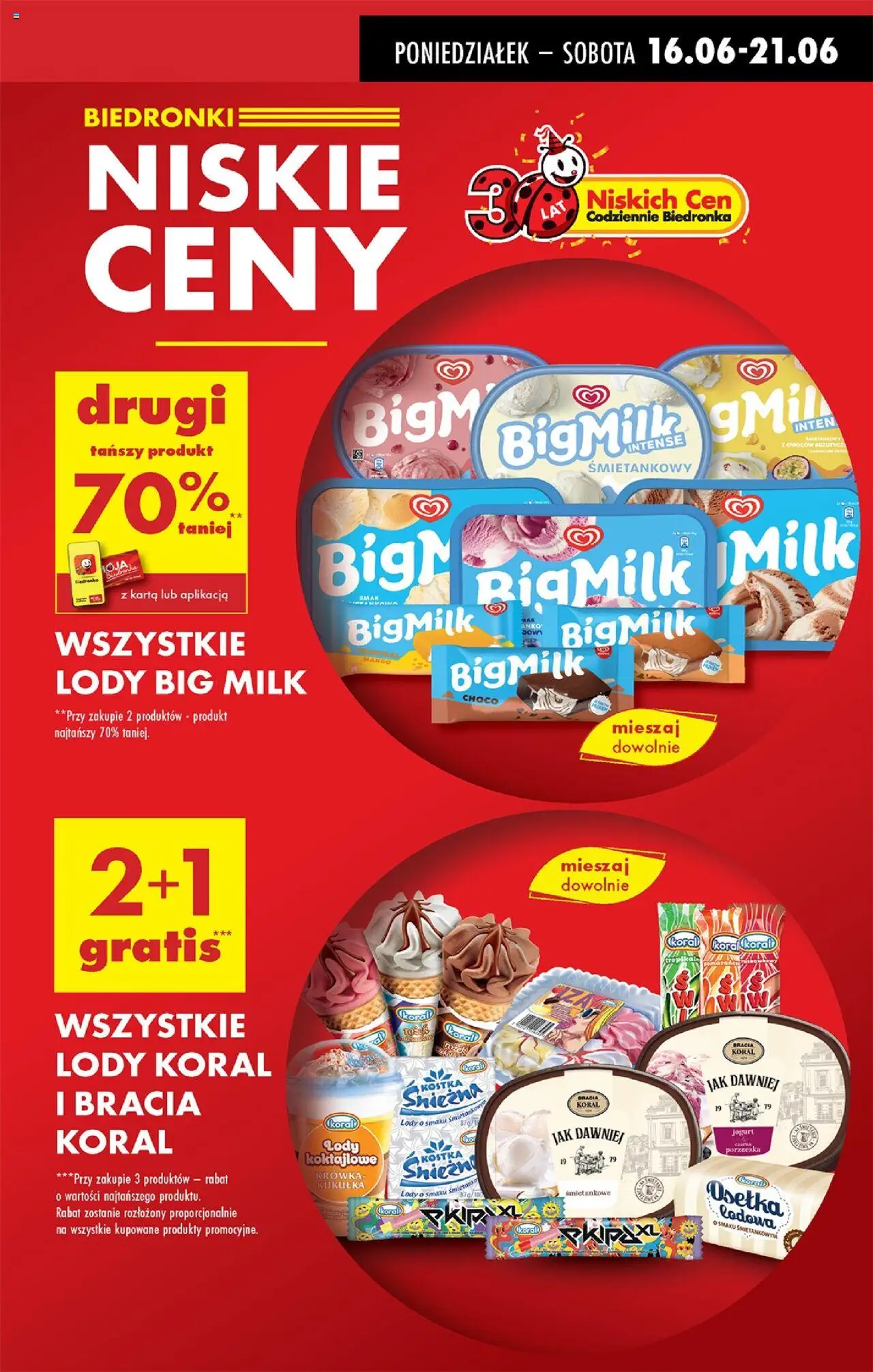 Biedronka gazetka od 16.06.2025 | Strona: 11 | Produkty: Mango, Big Milk, Jogurt, Lody