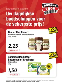 Budget Food - Folder - Voorbeeld van een folder van Budget Food, geldig van 20.02.2026