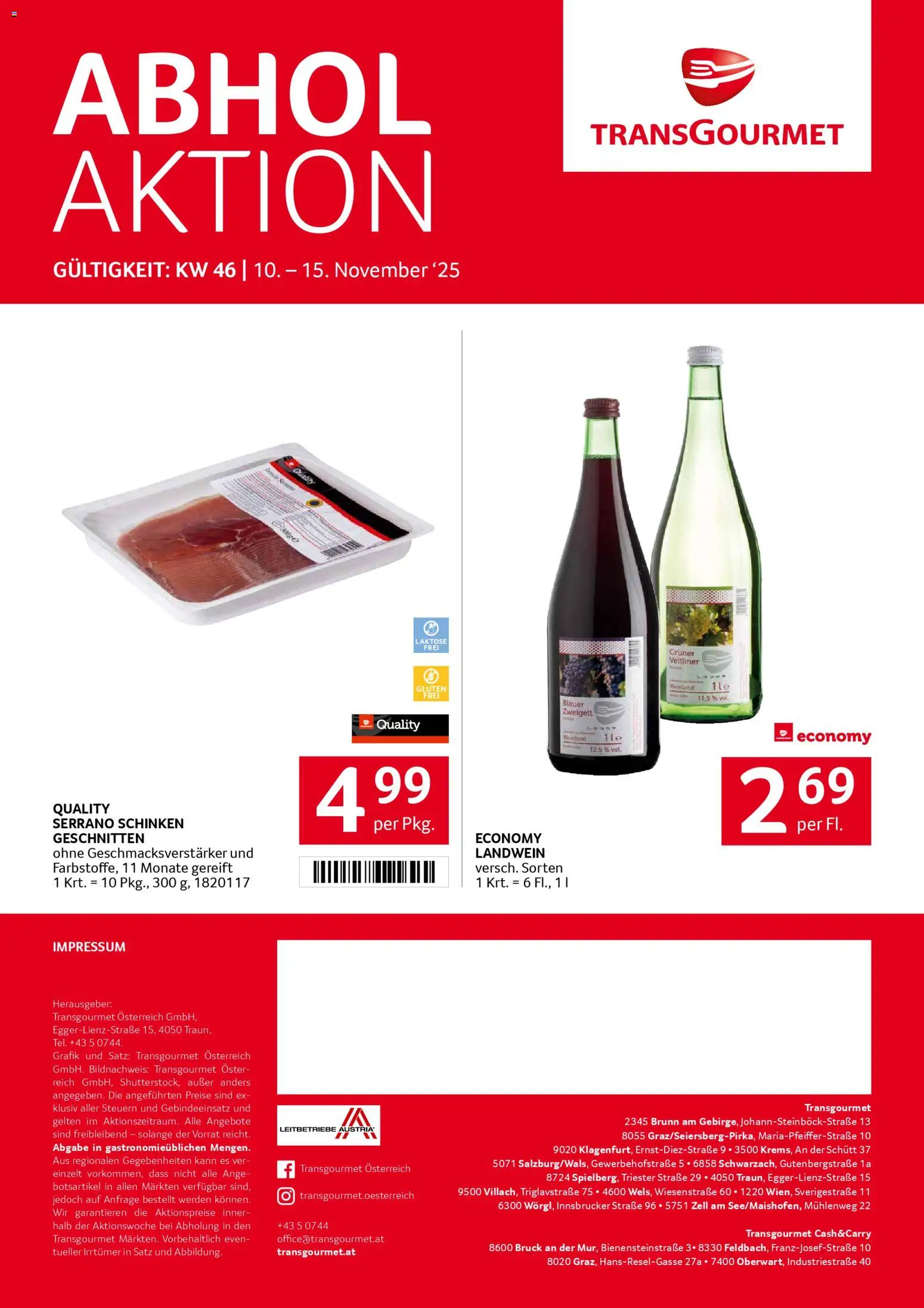 Transgourmet Flugblatt gültig ab 10.11.2025 | Seite: 35 | Produkte: Schinken