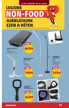 PLATINET LED ASZTALI LÁMPA ÉS ÓRA*, többféle színben, RGB, 6W, 300 lm, bolti készlet: min. 4 db/üzlet - amely érvényes a következő dátumtól: 08.01.2026 | Oldal: 36