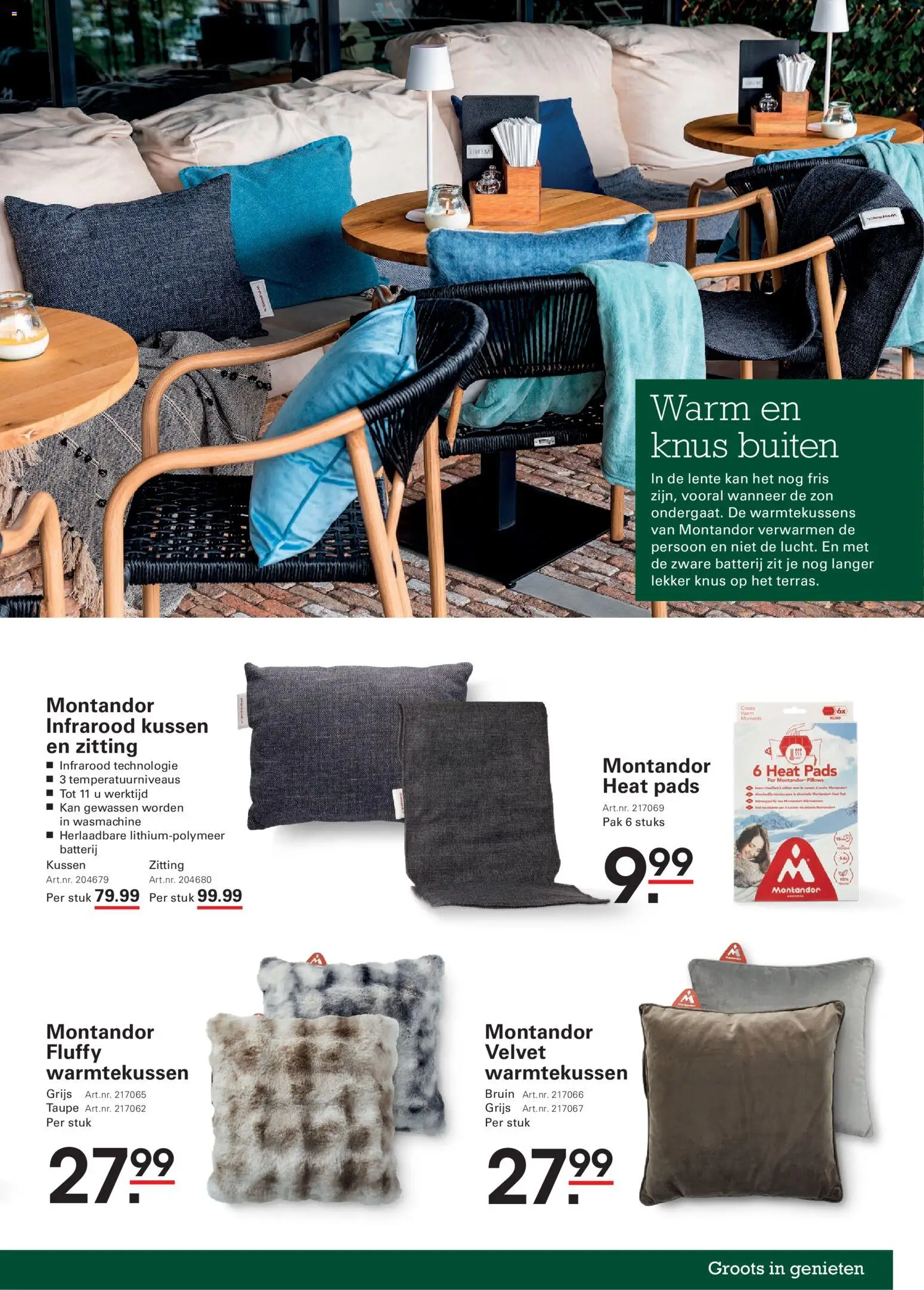 {H1} | Pagina: 85 | Producten: Kan, Kussen, Batterij, Pads