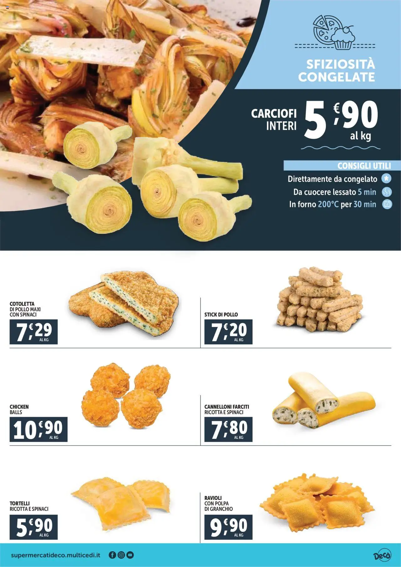Volantino Decò del 21.08.2025 | Pagina: 3 | Prodotti: Pollo, Carciofi, Ricotta, Forno