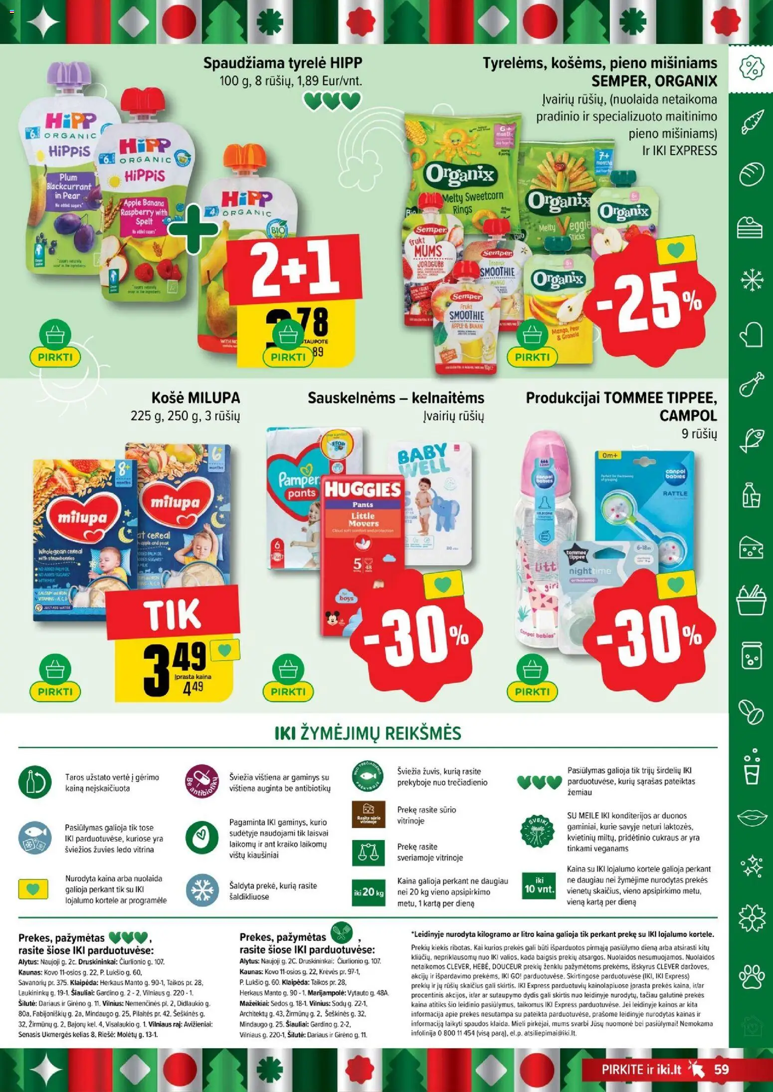 IKI akcijos nuo 17.11.2025 | Puslapis: 59 | Prekių: Košė, Kiaušiniai, Vištiena