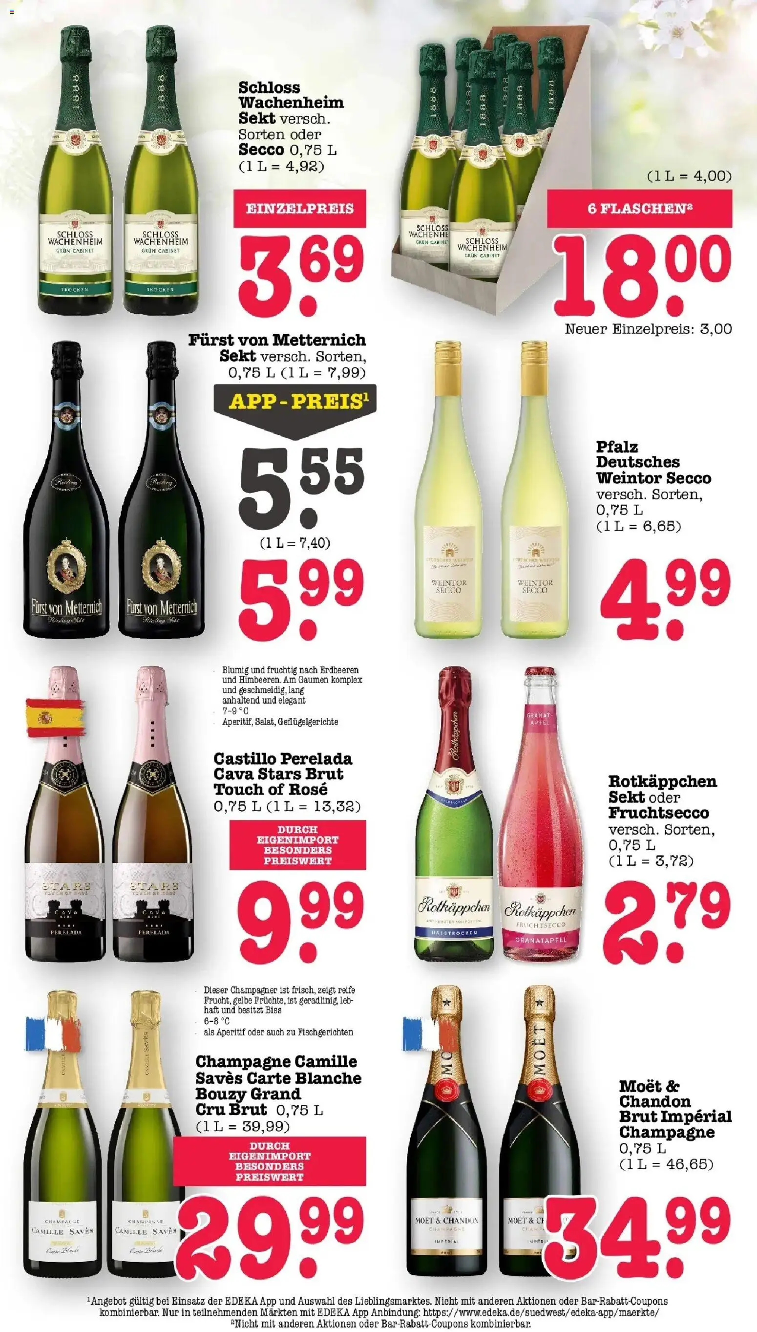 Angebote – gültig ab 23.03.2026 | Seite: 46 | Produkte: Sekt, Äpfel, Fruchtsecco, Erdbeeren