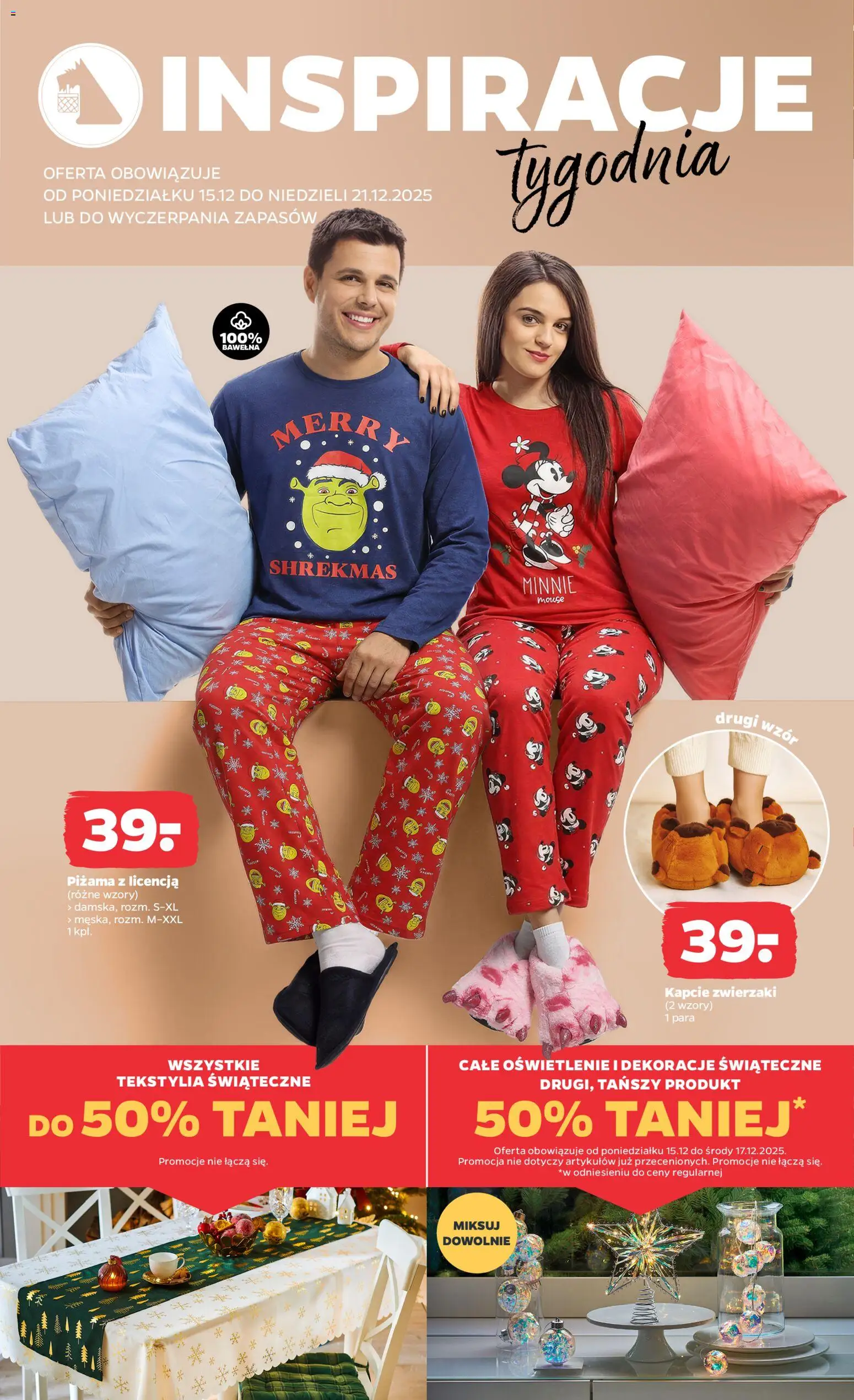 Netto gazetka - Non Food od 15.12.2025 | Strona: 2 | Produkty: Piżama, Kapcie, Tekstylia