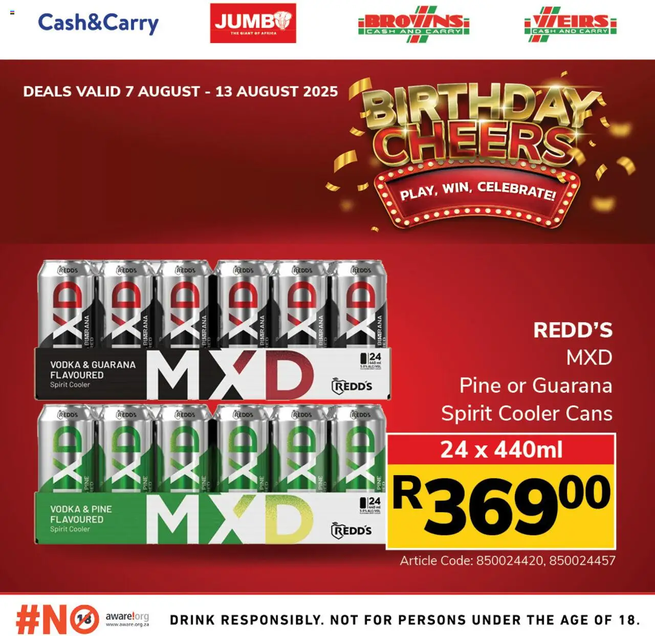 Jumbo Bulk Liquor Specials │ valid from 07.08.2025 | Page: 6 | Products: Cooler, Vodka