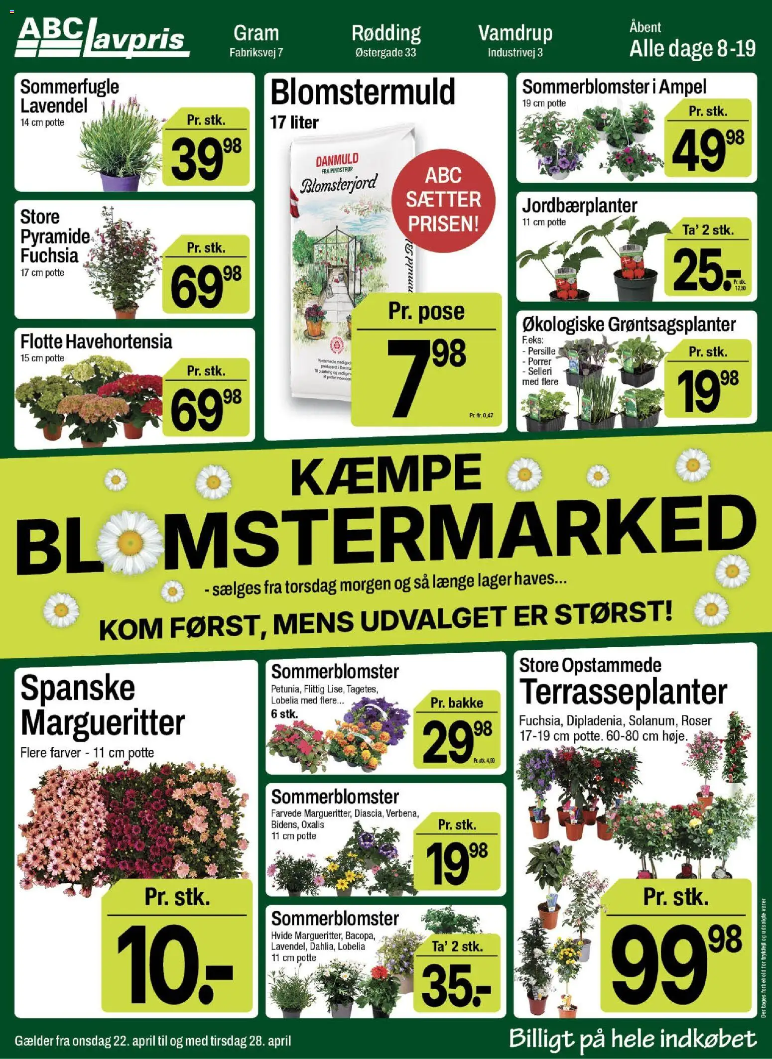 Abc Lavpris tilbudsavis – gyldig fra 22.04.2026 | Side: 1 | Produkter: Porrer, Selleri, Persille