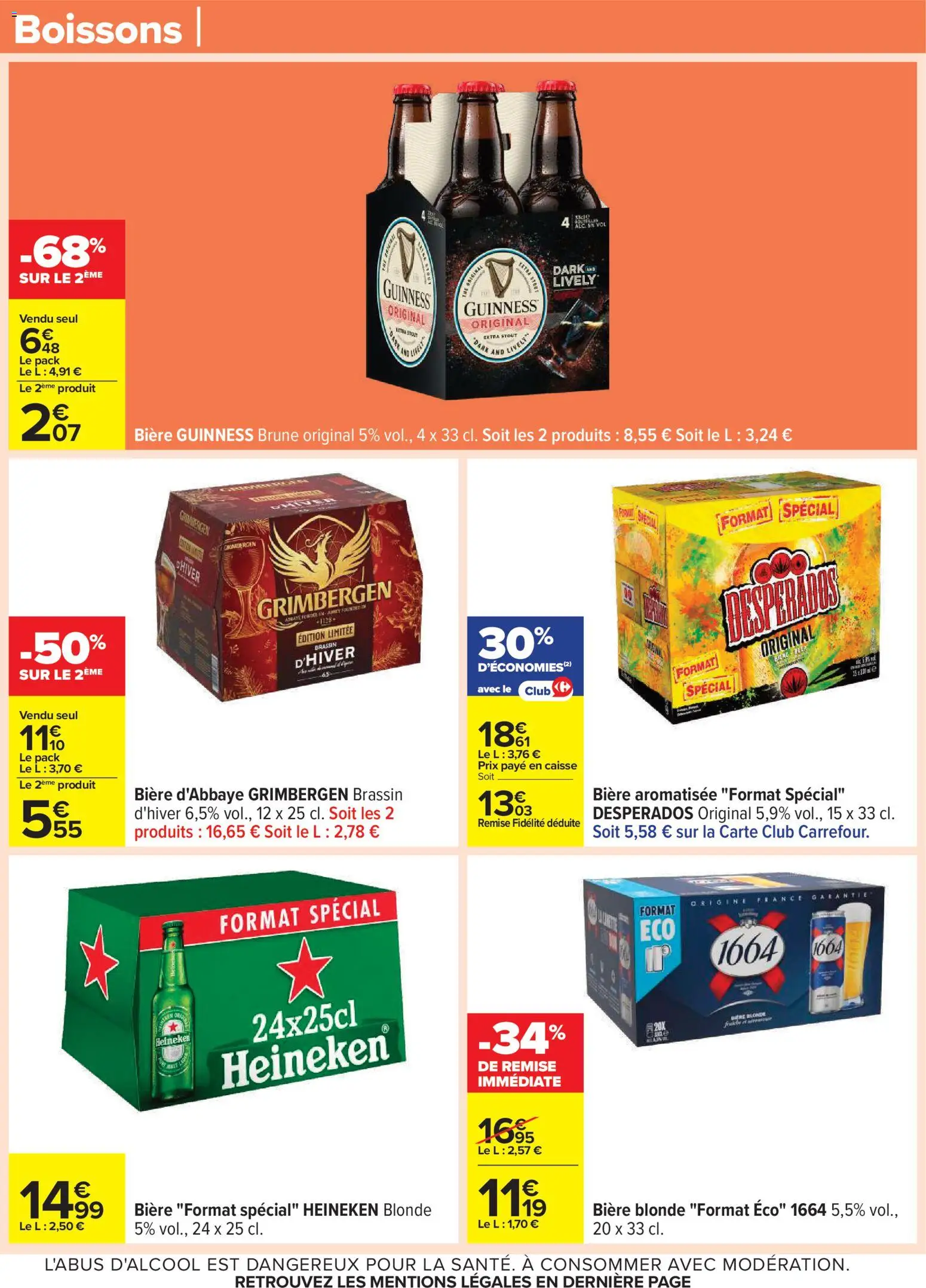 {H1} | Page: 30 | Produits: Desperados, Bière blonde, Bière, Heineken