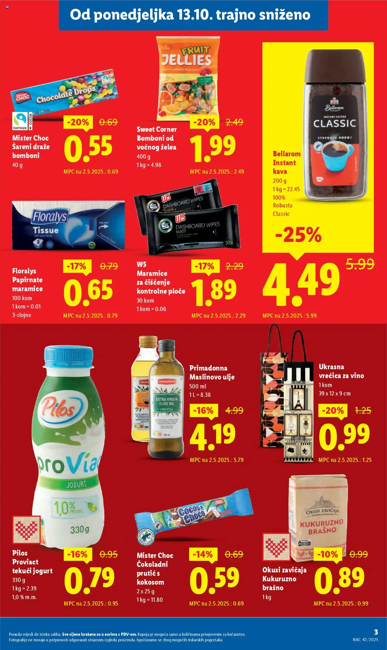 Lidl katalog | vrijedi od 13.10.2025 | Stranica: 3 | Proizvodi: Jogurt, Kava, Vino, Brašno