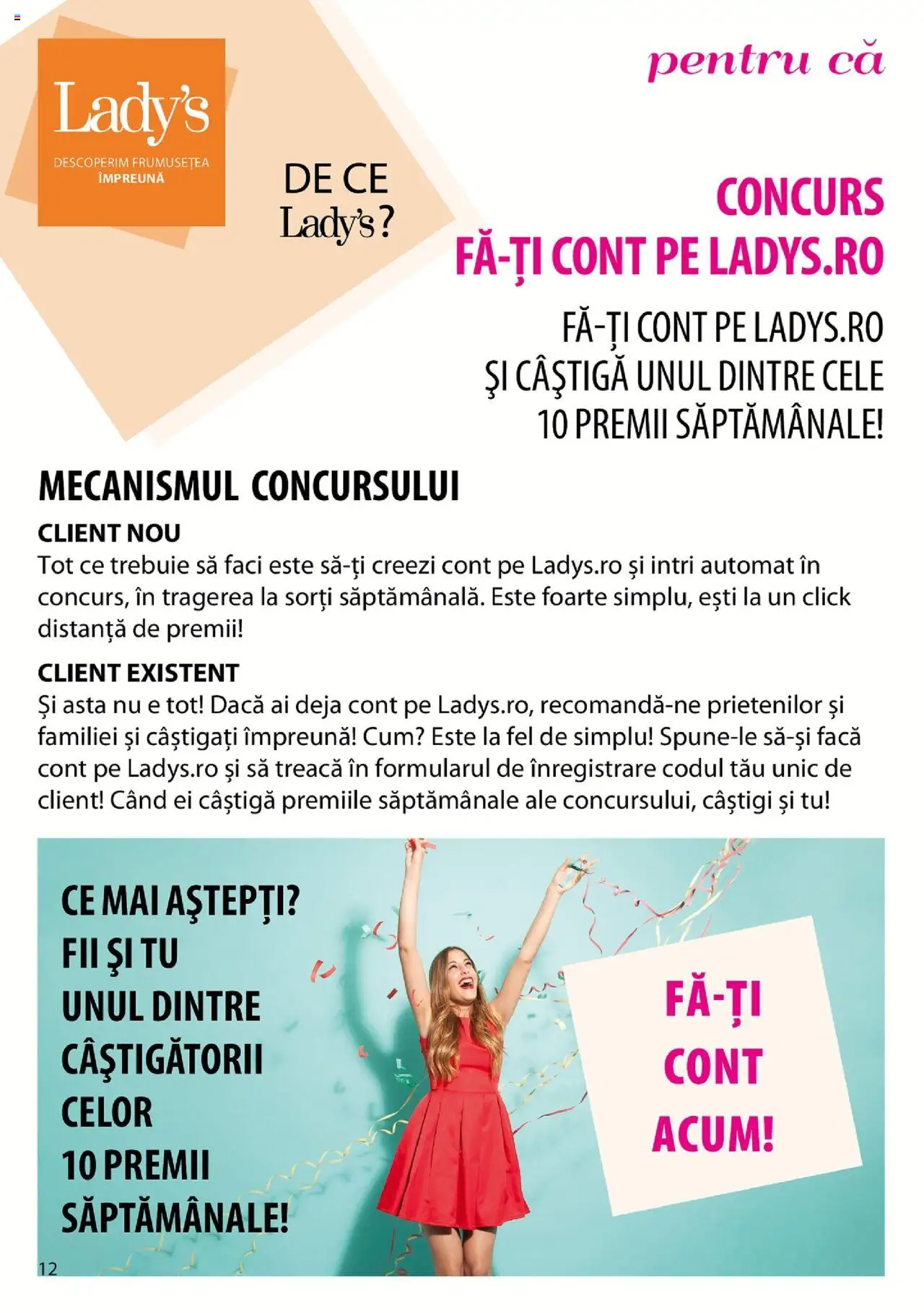 Lady’s catalog - Manual – valabil de la 17.04.2020 | Pagină: 12