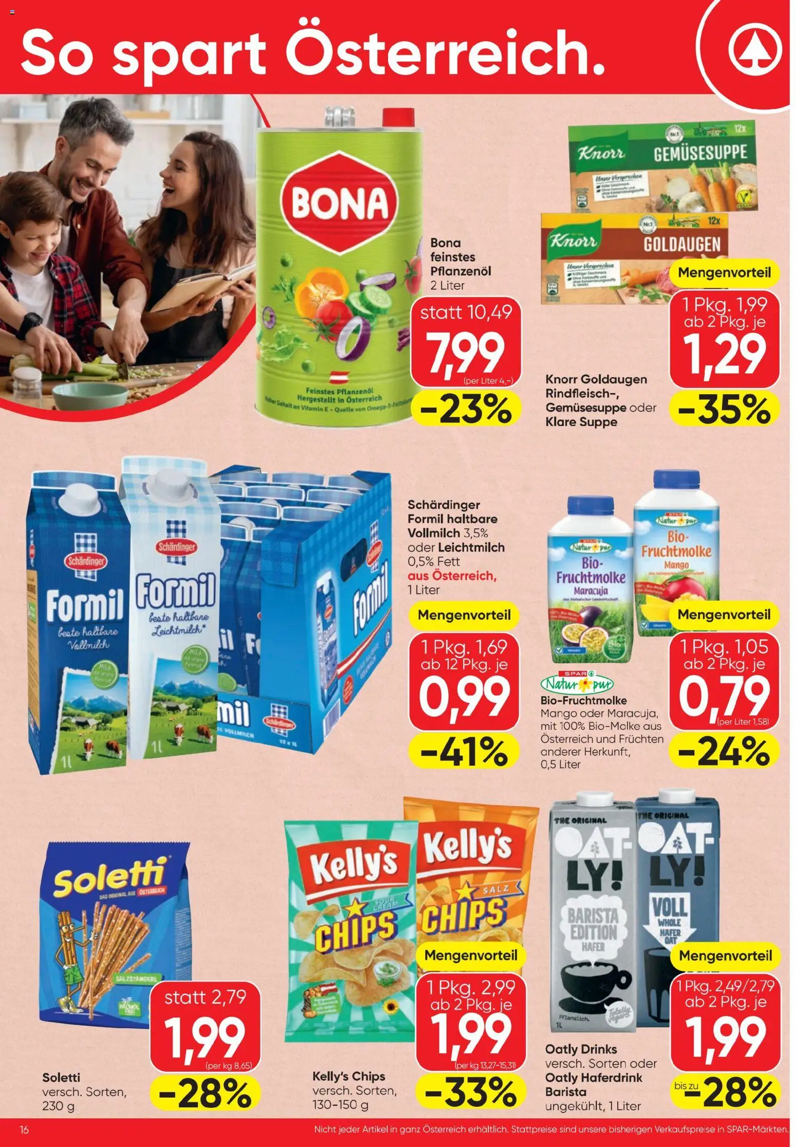 Spar Flugblatt gültig ab 15.01.2026 | Seite: 16 | Produkte: Chips, Salz, Mango, Rindfleisch