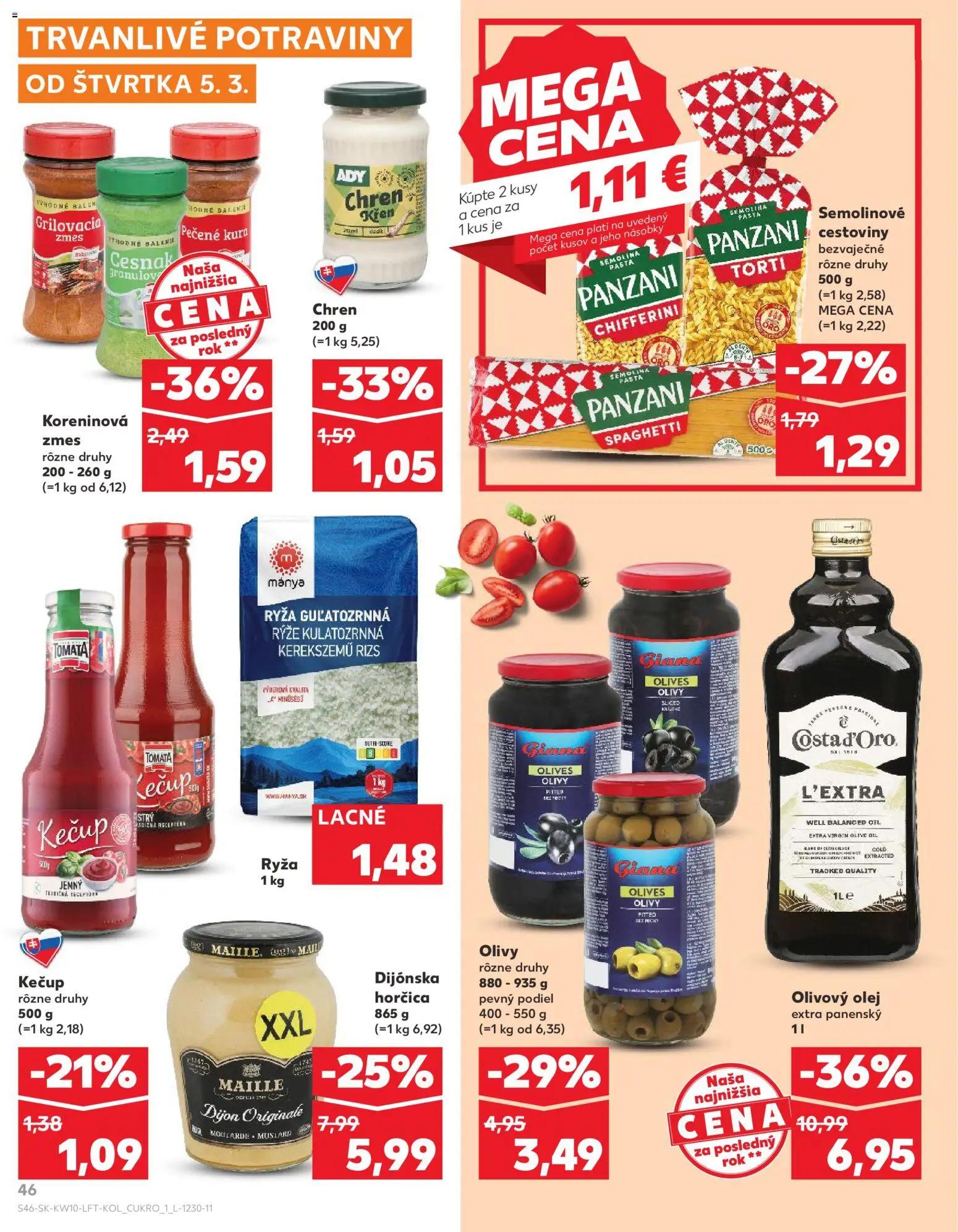 Kaufland SK akciós ujság - amely érvényes a következő dátumtól: 05.03.2026 | Oldal: 46