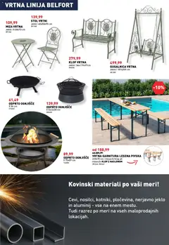 Inpos katalog akcije – veljaven od 12.03.2026 | Stran: 7 | Izdelki: Vrtna garnitura, Miza, Stol, Gugalnica