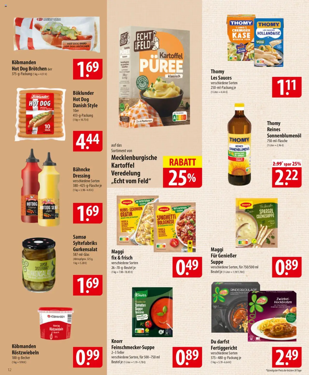 Famila Prospekt 	 – gültig ab 27.10.2025 | Seite: 12 | Produkte: Sonnenblumenol, Dressing, Tomaten, Spargel