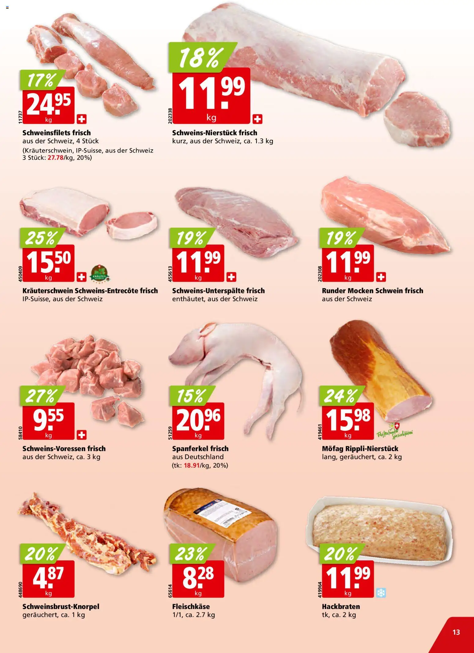 Aligro Aktionen Schlieren, Gossau SG, Frauenfeld, Rapperswil-Jona, Sargans, Bern, Brüttisellen, Pratteln, Emmen, Spreitenbach – gültig ab 15.12.2025 | Seite: 13