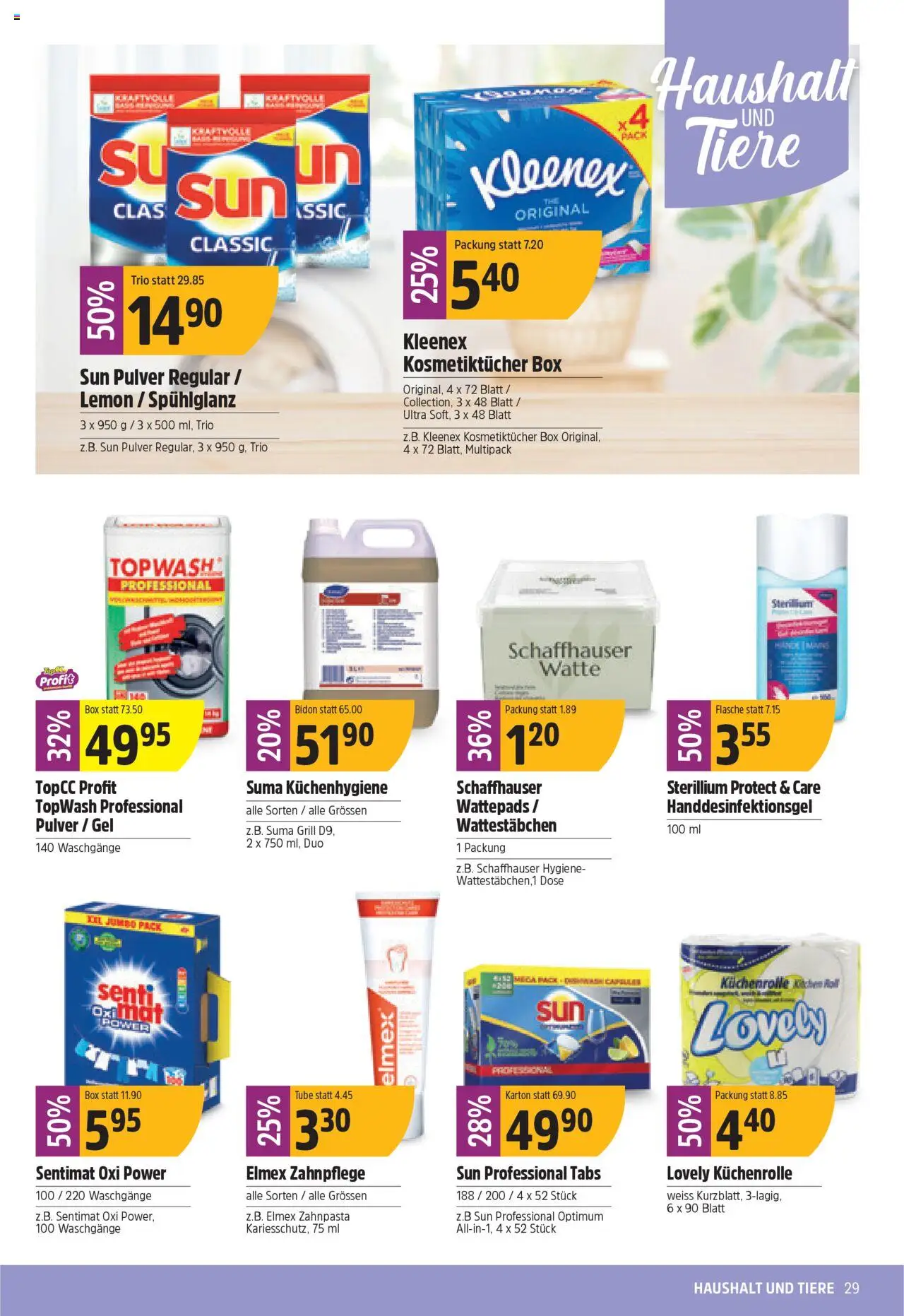TopCC Aktionen – gültig ab 15.09.2025 | Seite: 29 | Produkte: Wattestäbchen, Box, Pulver, Mars