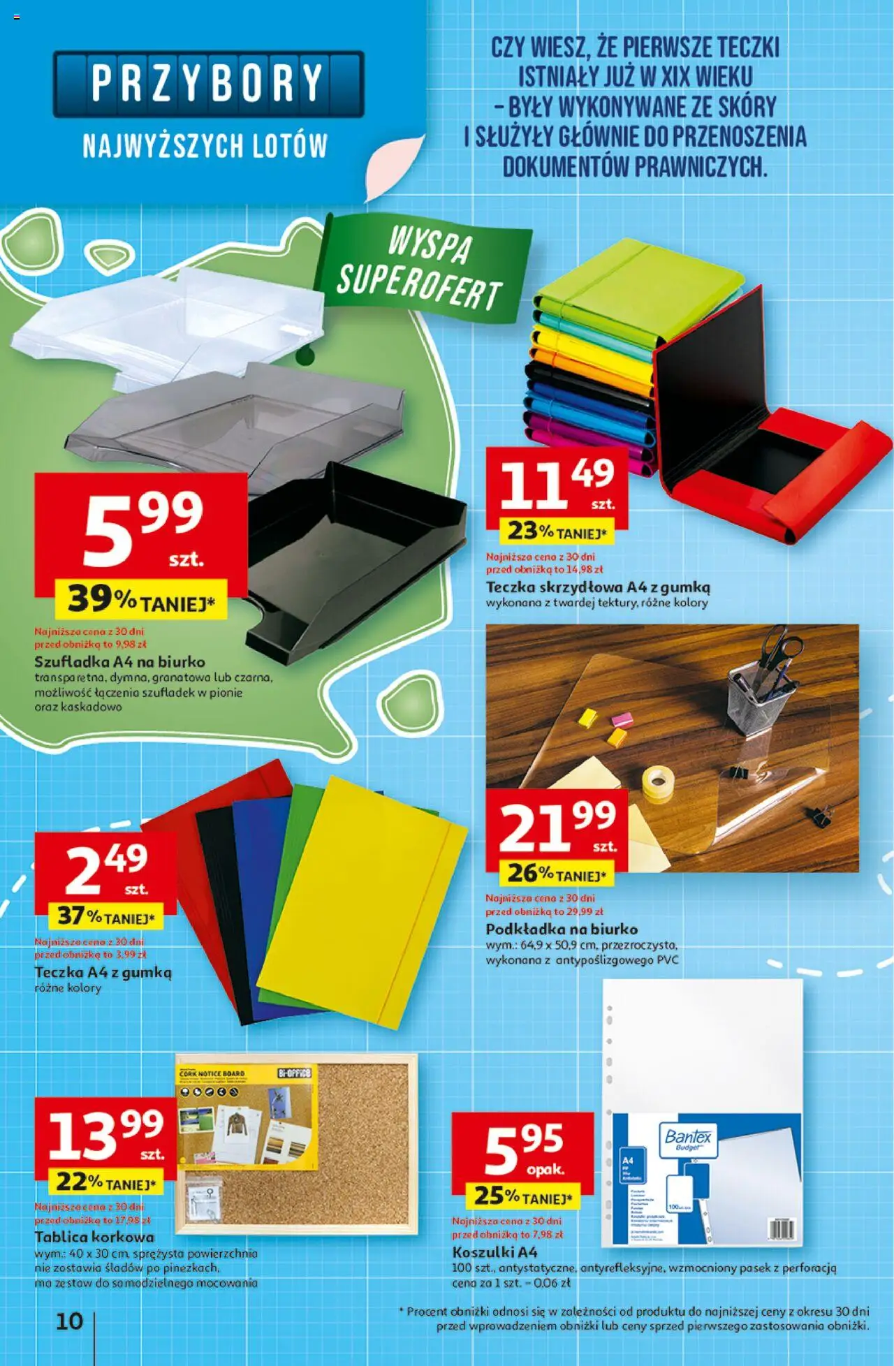 Auchan Gazetka - Pewność niskich cen Hipermarket od 07.08.2025 | Strona: 10 | Produkty: Pasek, Biurko