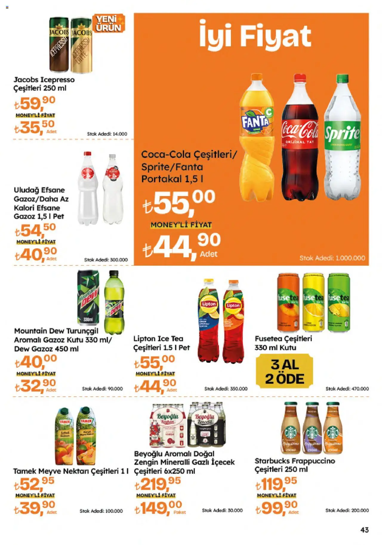 Migros Katalog - 5M Migroskop Dijital - 21.08.2025 tarihinden itibaren geçerlidir | Sayfa: 106 | Ürünler: Portakal, Fanta, Sprite, Ice tea