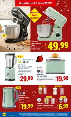 Pré-visualização Lidl Novidades válido de 22.12.2025 | Página: 4 | Produtos: Agua, Robô, Torradeira, Base