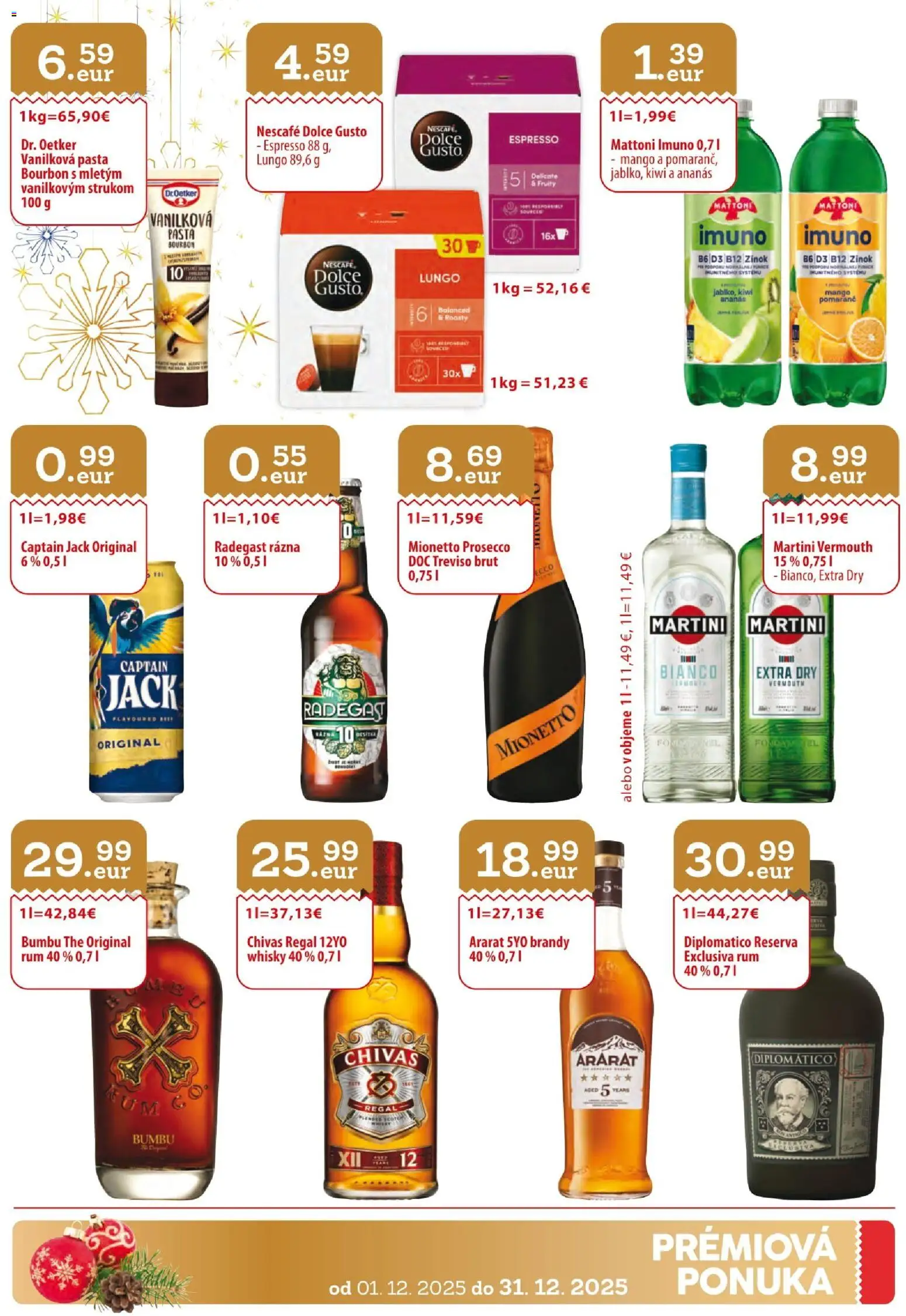 Nové KARMEN CBA akcie – leták je platný od 01.12.2025 | Strana: 31 | Produkty: Regál, Dolce Gusto, Chivas Regal