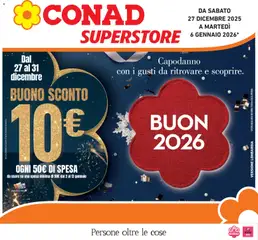 Anteprima del volantino Conad Superstore Lombardia catalogo valido a partire dal 27.12.2025
