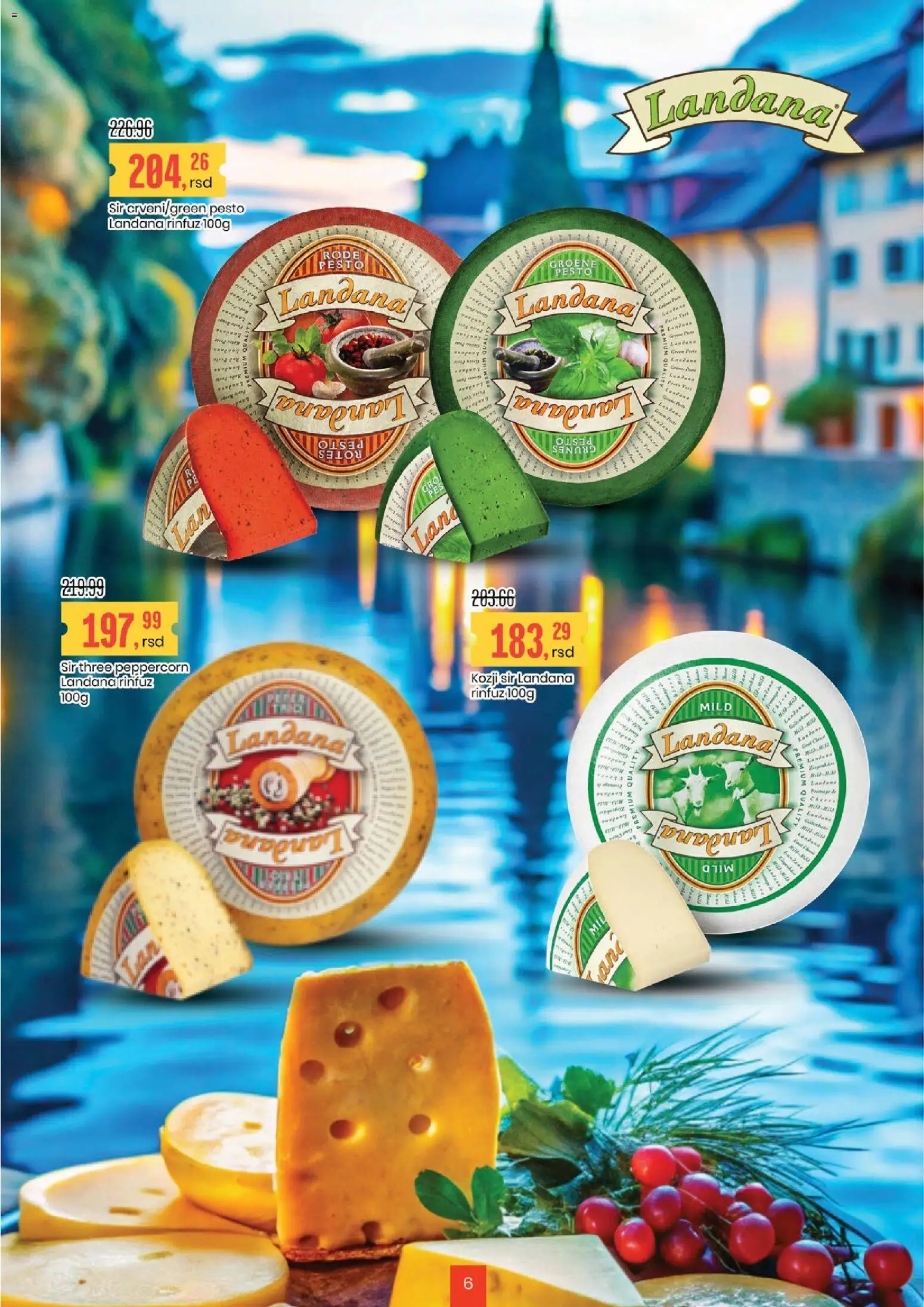 Aroma Market katalog - važi od 19.12.2025 | Strana: 6 | Proizvode: Kozji sir, Pesto, Sir