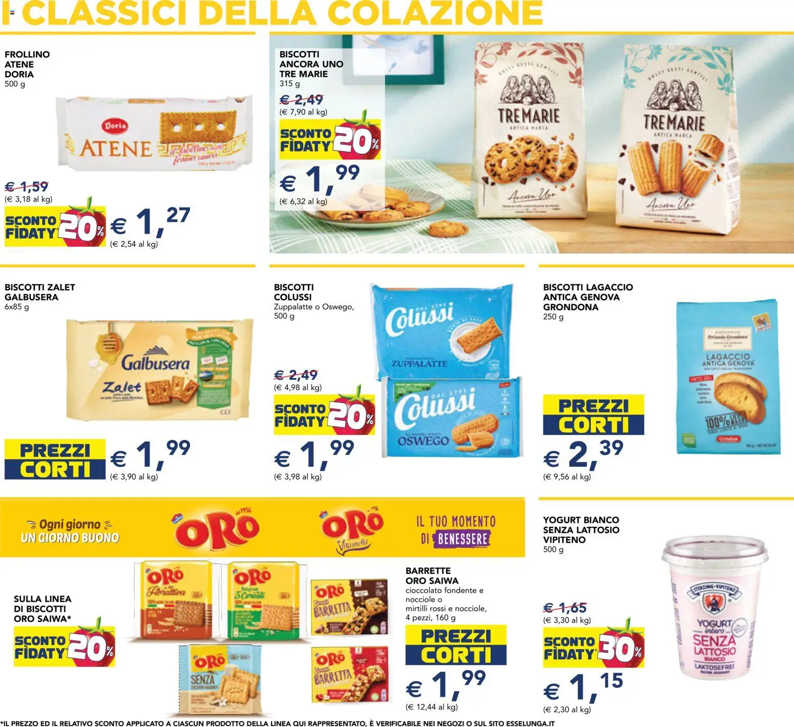 Volantino Esselunga S del 15.01.2026 | Pagina: 5 | Prodotti: Biscotti, Nocciole, Mirtilli, Barretta