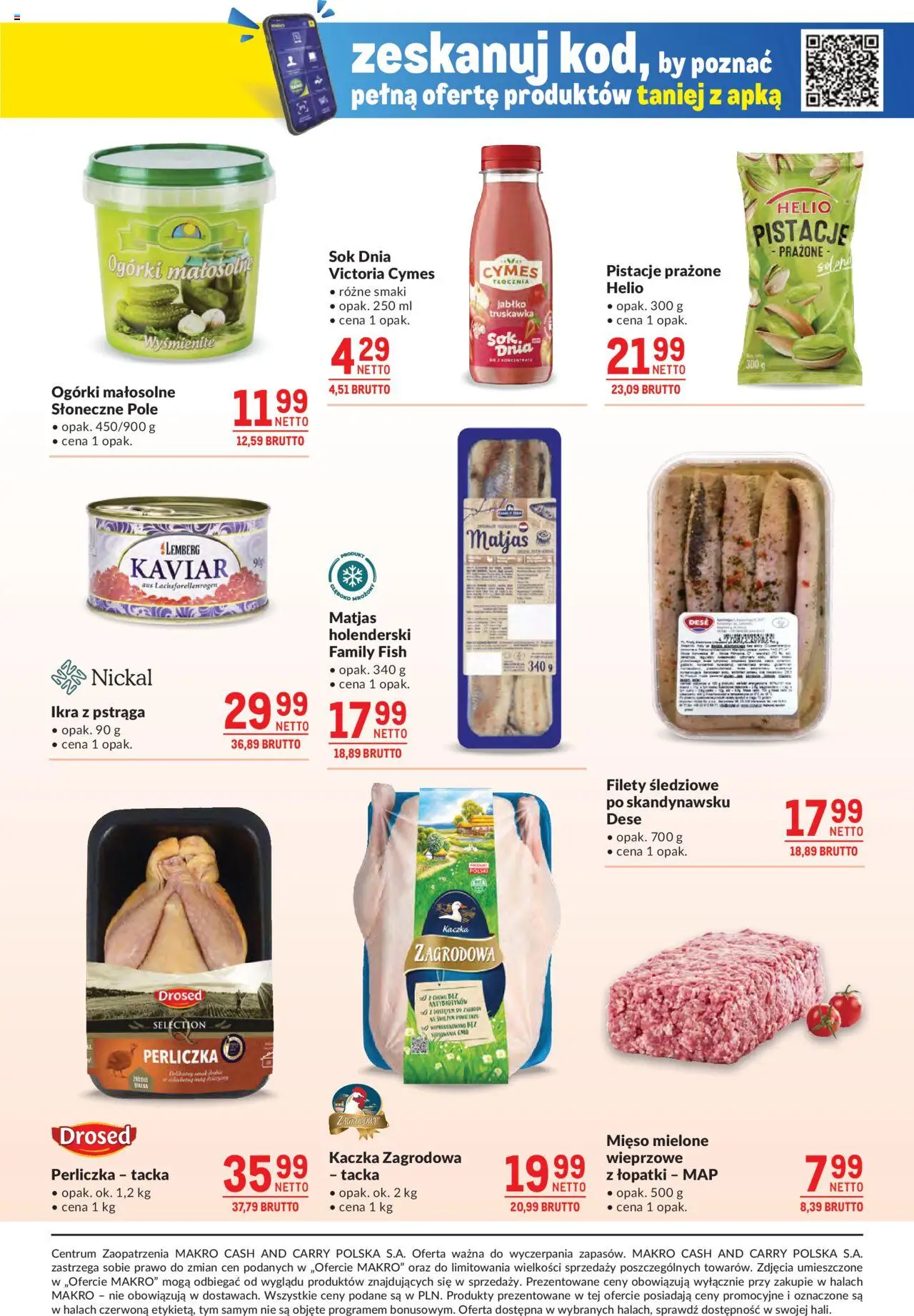 Makro Gazetka od 16.09.2025 | Strona: 19 | Produkty: Kaczka, Sok, Ogórki, Perliczka