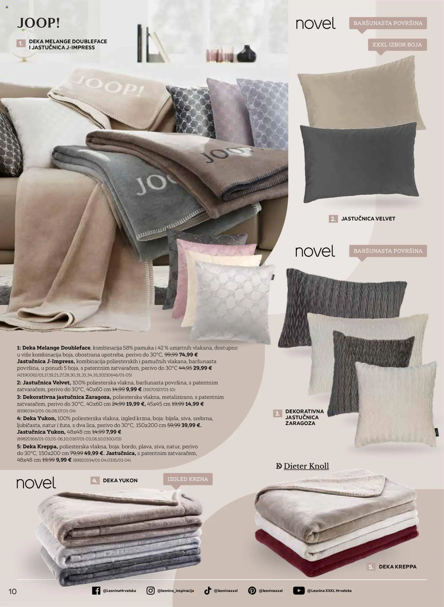Lesnina katalog | vrijedi od 02.02.2026 | Stranica: 10 | Proizvodi: Jastučnica, Deka