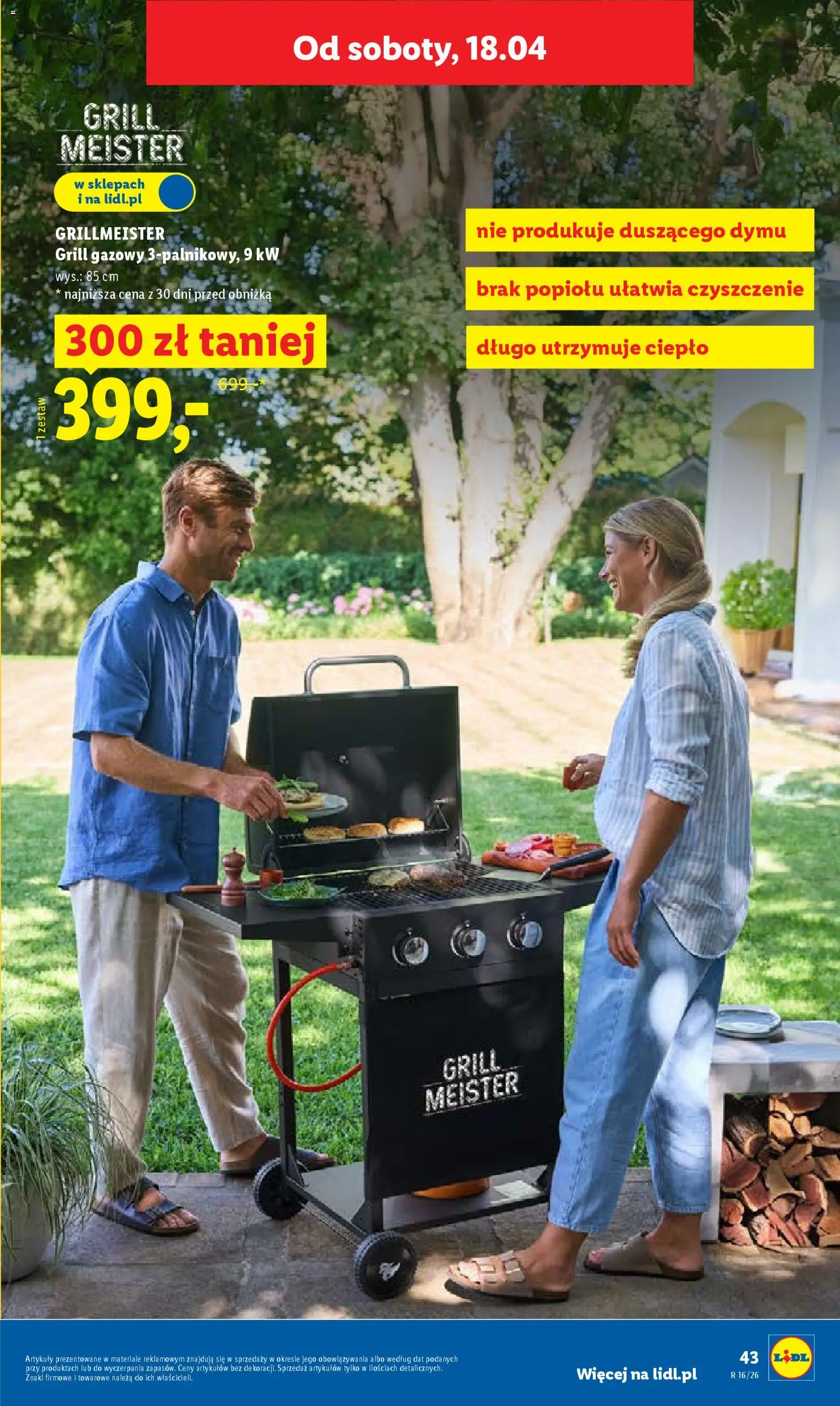 Lidl Katalog od 13.04.2026 | Strona: 49 | Produkty: Grill, Grill gazowy