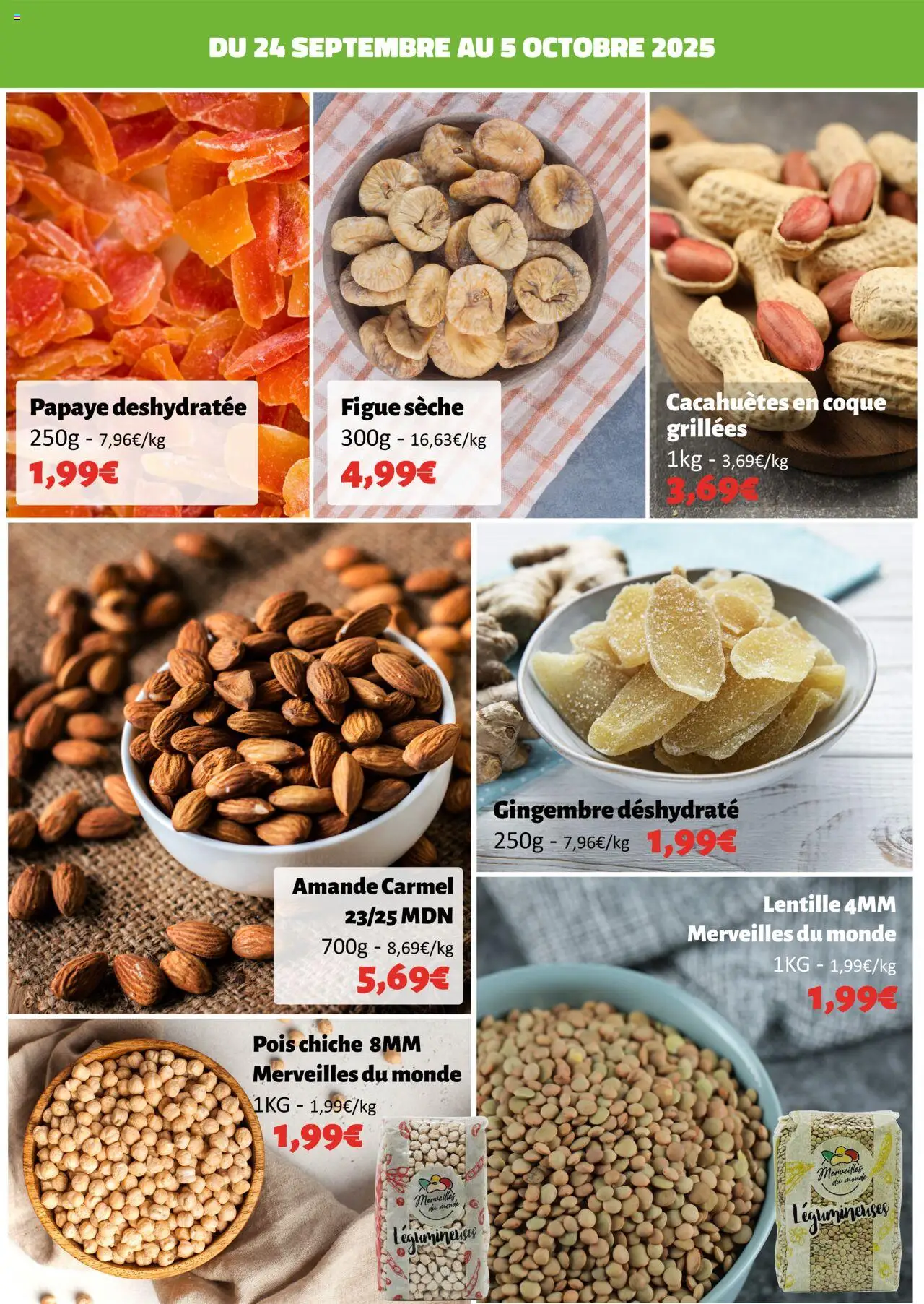  | Page: 10 | Produits: Amande, Pois, Pois chiche, Lentille