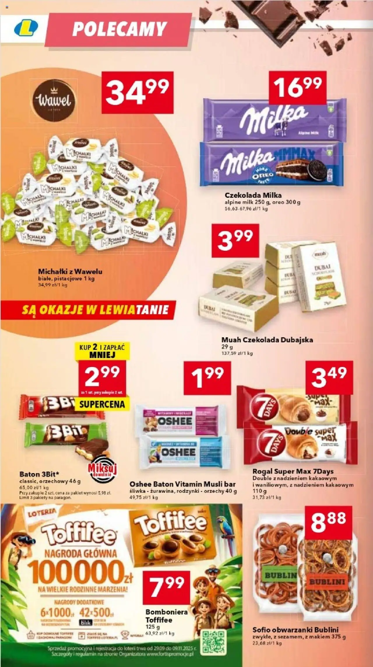 Lewiatan gazetka - Warszawa od 23.10.2025 | Strona: 10 | Produkty: Toffifee, Baton, Czekolada, Rodzynki