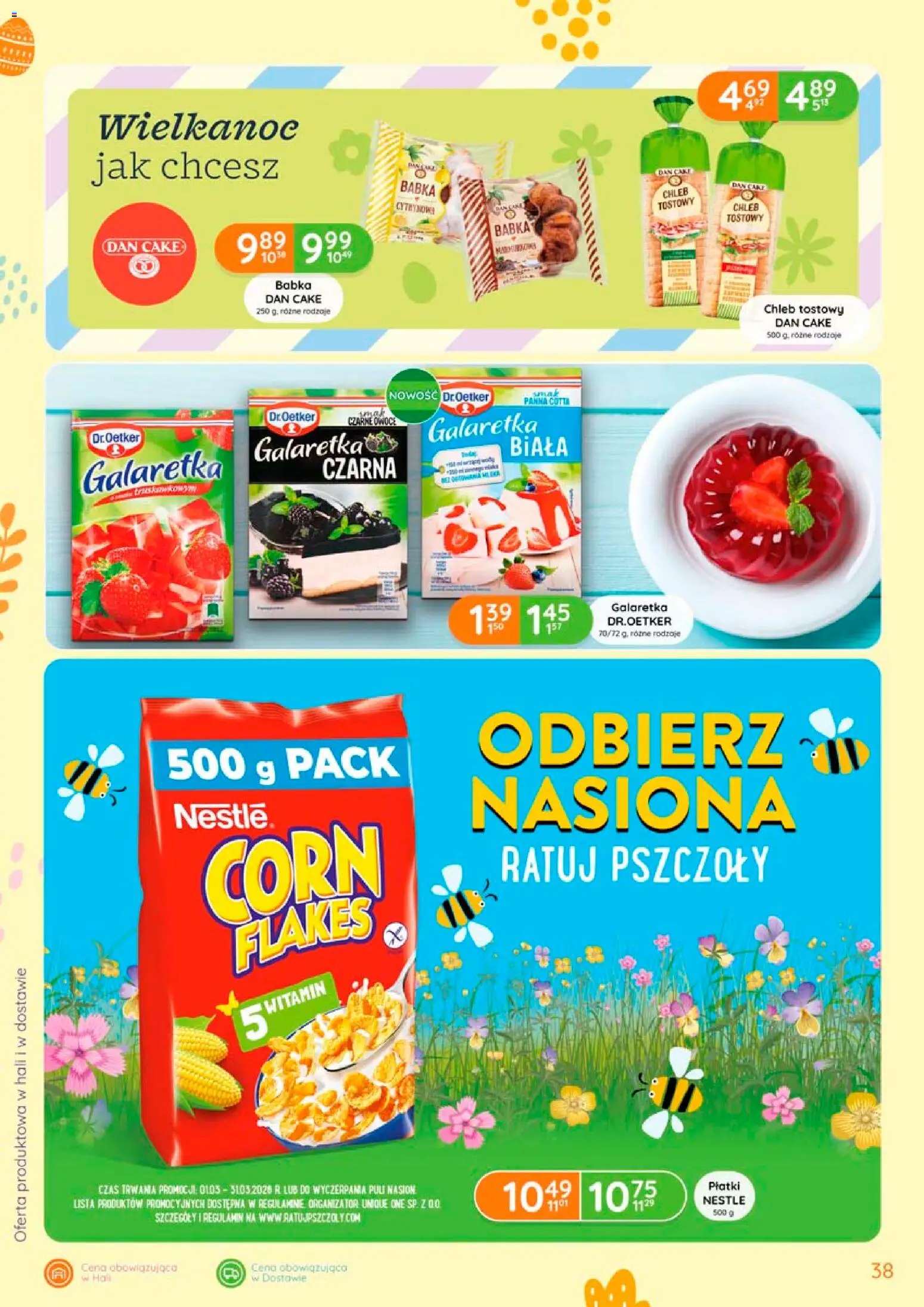 Eurocash gazetka - Oferta Produktowa od 05.03.2026 | Strona: 38 | Produkty: Galaretka, Chleb tostowy, Nasiona, Chleb