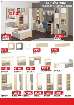 BAUMAX leták - Moderní styl, dostupná cena od 01.08.2025 | Strana: 10 | Produkty: Postel, Regál, Psací stůl, Skříň