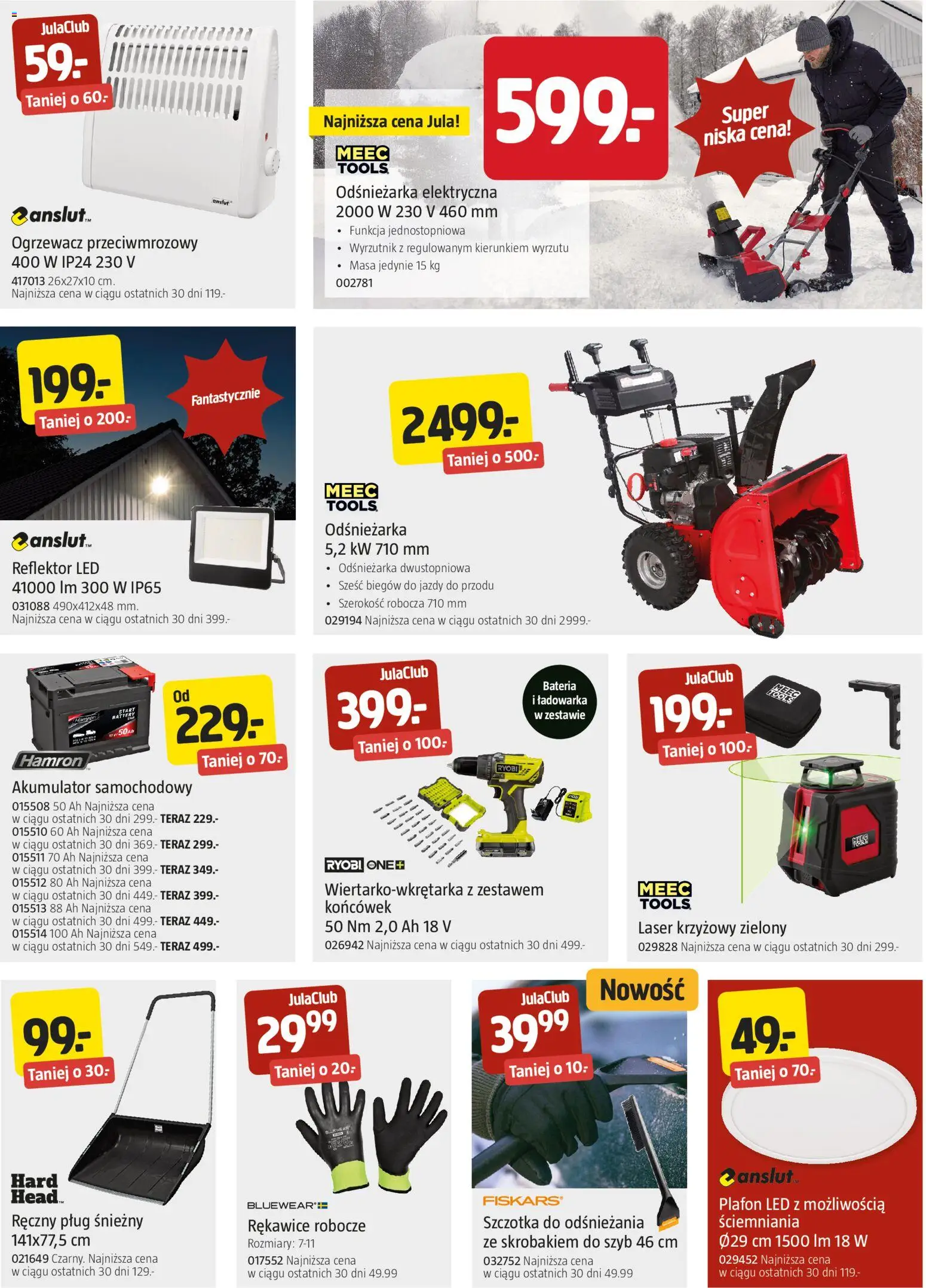 Jula Gazetka od 02.12.2025 | Strona: 5 | Produkty: Ładowarka, Bateria, Szczotka, Laser krzyżowy