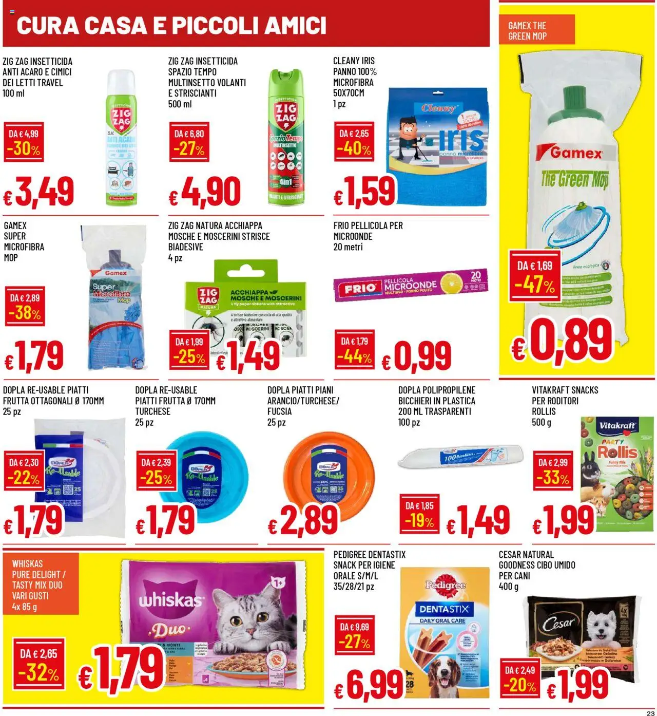 Volantino Famila del 18.08.2025 | Pagina: 23 | Prodotti: Microonde, Frutta, Forno, Insetticida