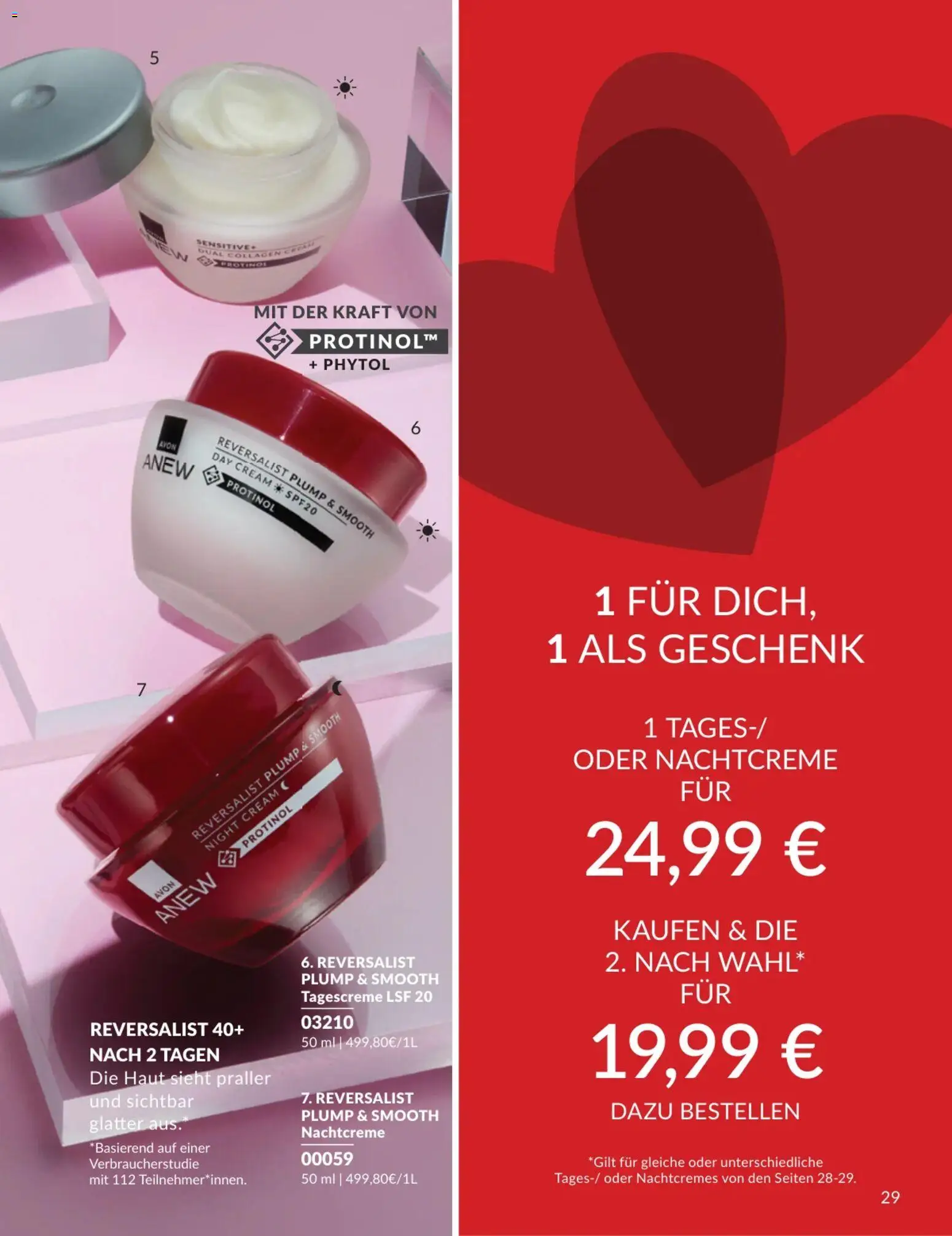 AVON Katalog Februar 2026 – gültig ab 01.02.2026 | Seite: 29 | Produkte: Tagescreme, Nachtcreme