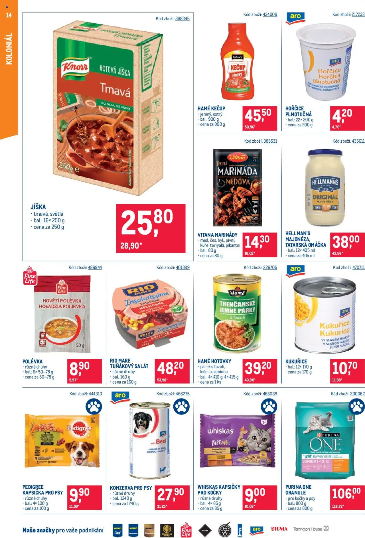 Makro leták - Maloobchod od 04.06.2025 | Strana: 14 | Produkty: Hovězí, Granule, Kečup, Tatarská omáčka