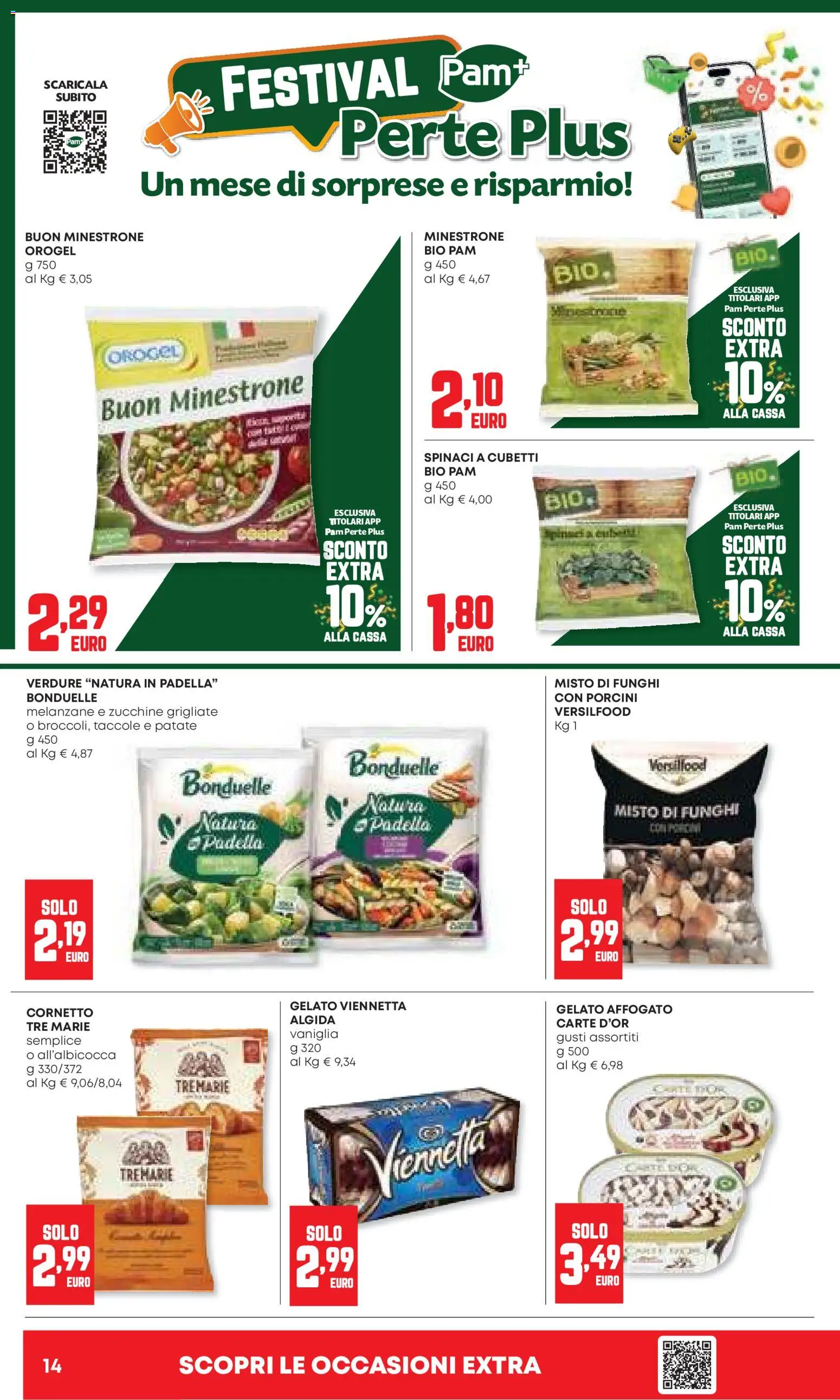 Volantino Panorama del 20.11.2025 | Pagina: 14 | Prodotti: Gelato, Spinaci, Melanzane, Zucchine